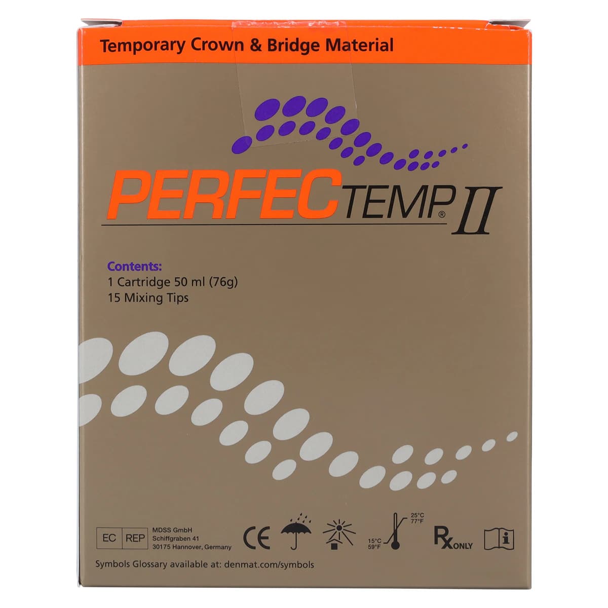 PERFECTemp II Temporary Crown & Bridge Material, Automix Cartridge, Shade A1, 50 mL, Refill Package (SPD1300) thumbnail 7