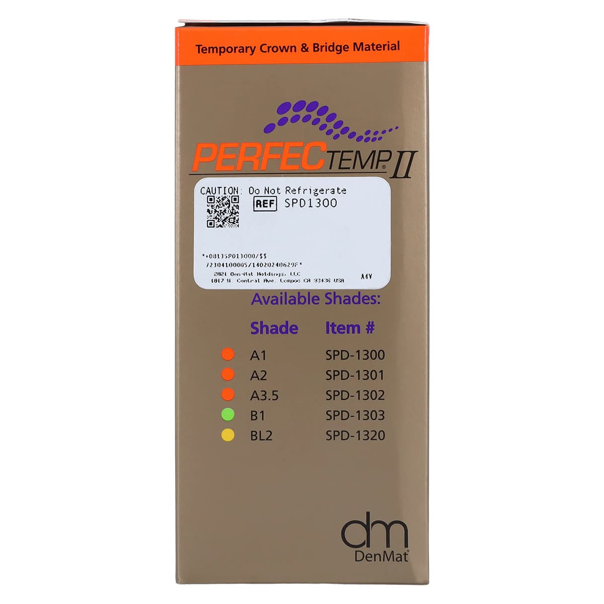 PERFECTemp II Temporary Crown & Bridge Material, Automix Cartridge, Shade A1, 50 mL, Refill Package (SPD1300) thumbnail 8
