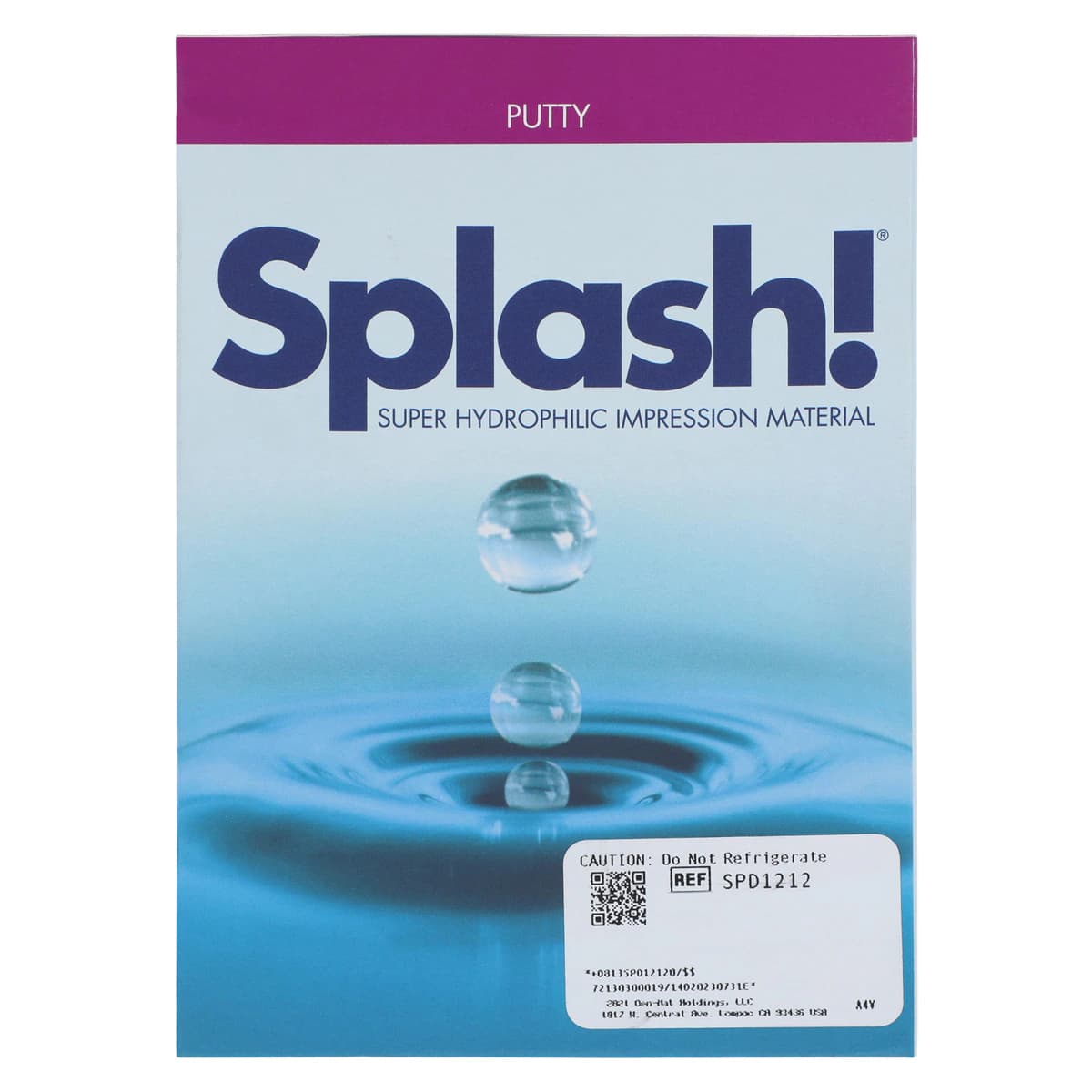 Splash! Regular Set Putty, VPS Impression Material, 250 mL Base & 250 mL Catalyst Jars, Wild Berry Scent, SPD1212 thumbnail 4