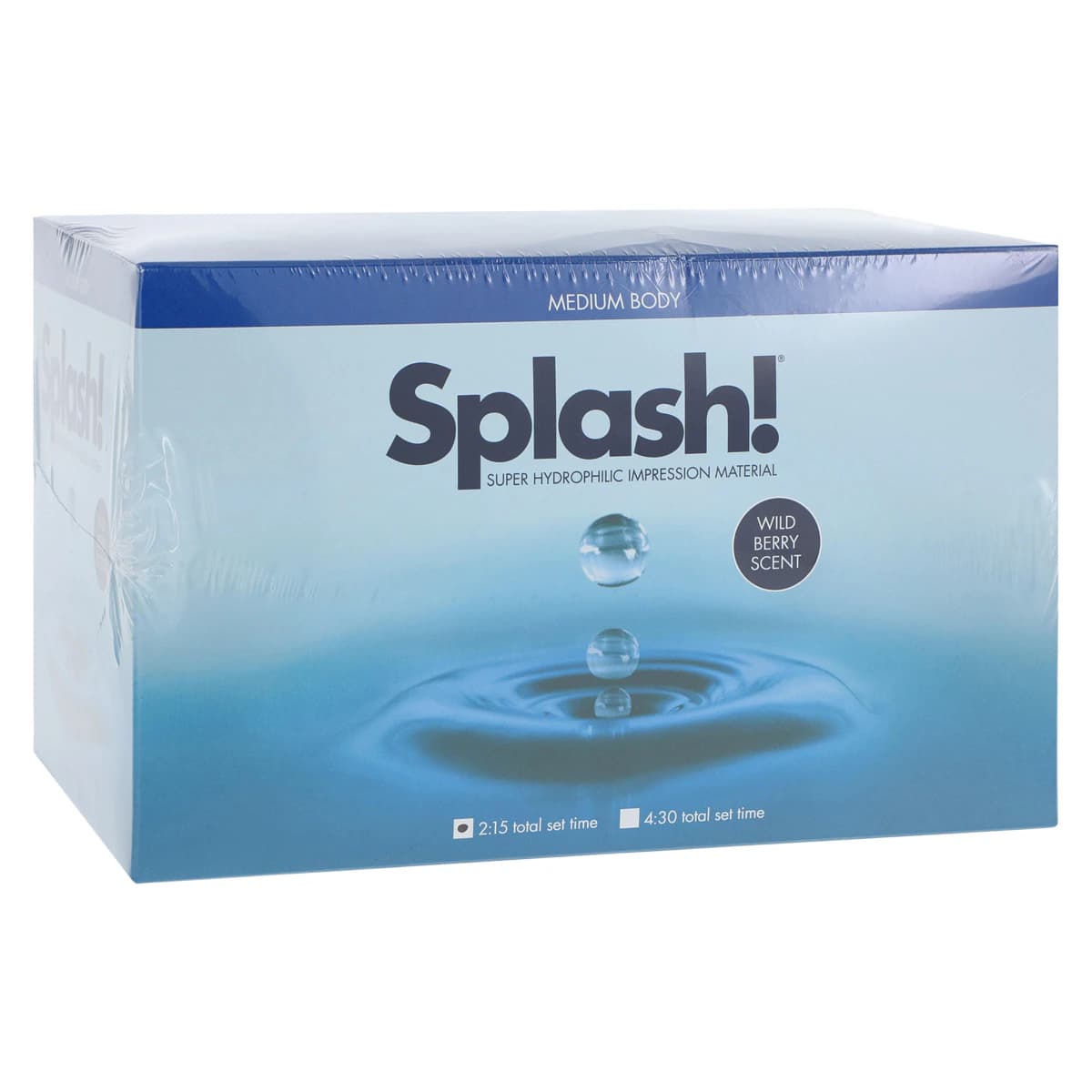 Splash! VPS Impression Material, Monophase/Medium Body, Half-Time Set, 48 ml Cartridges, Wild Berry, 20/Box, SPD1593 - Splash! Monophase/Medium Half-Time Cartridge 48 ml 20/Box No Tips - Image 1