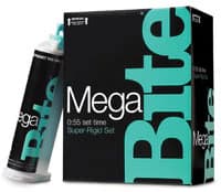 Mega Bite Rigid Bite Registration Vinylpolysiloxane, Quick Set, 48 mL Cartridge Refill, Unflavored Mint, Teal, 2/Package - Mega Bite - Image 1