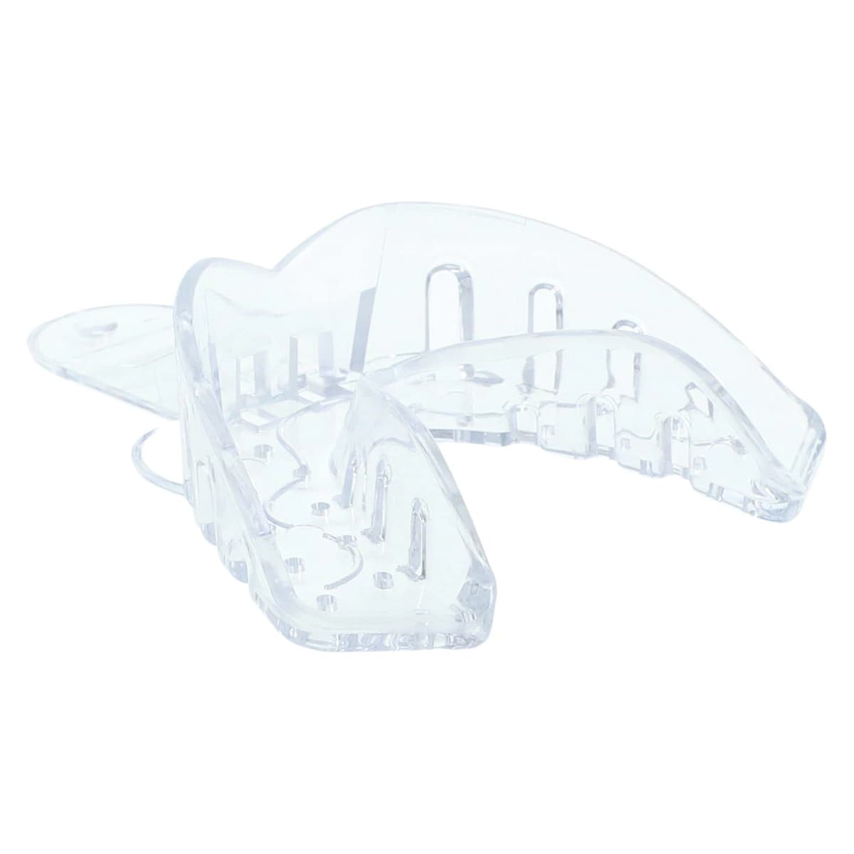 PERFECtray #2 Large Lower Full Arch Perforated Disposable Acrylic Impression Trays, Crystal Clear, 20/Box thumbnail 3
