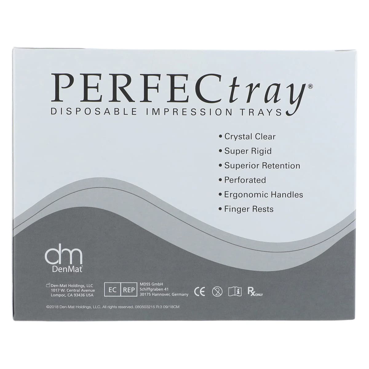Perfectray #5 Full Arch Impression Tray, Small, Upper, Perforated, Disposable, Crystal Clear, 20/Pk thumbnail 5