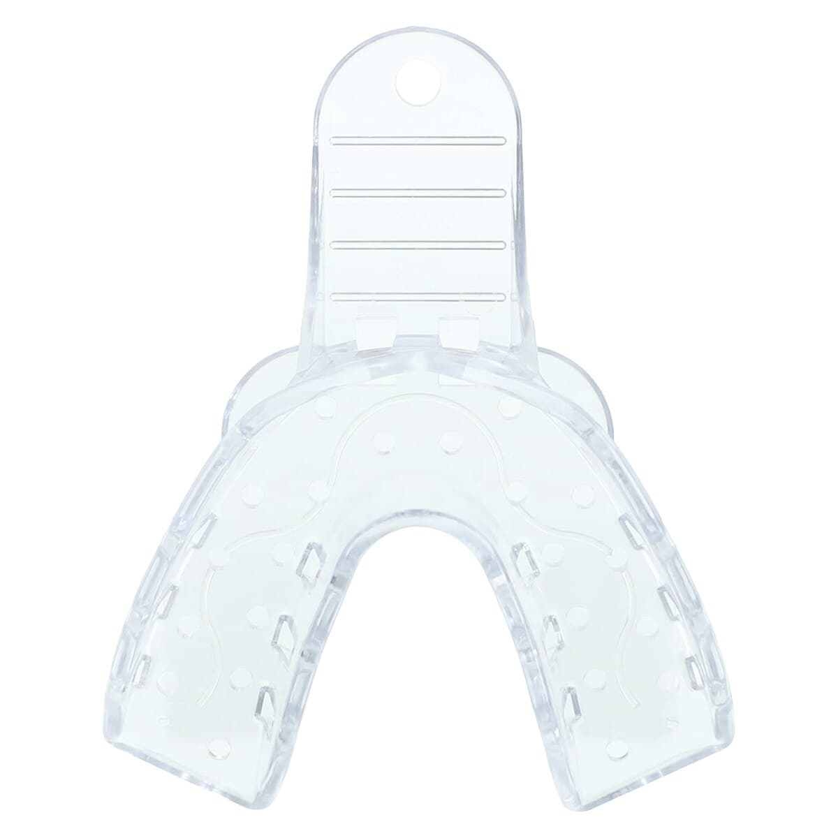 Perfectray #6 Full Arch Impression Tray, Lower, Small, Crystal Clear, Perforated, Disposable, 20/Package thumbnail 2