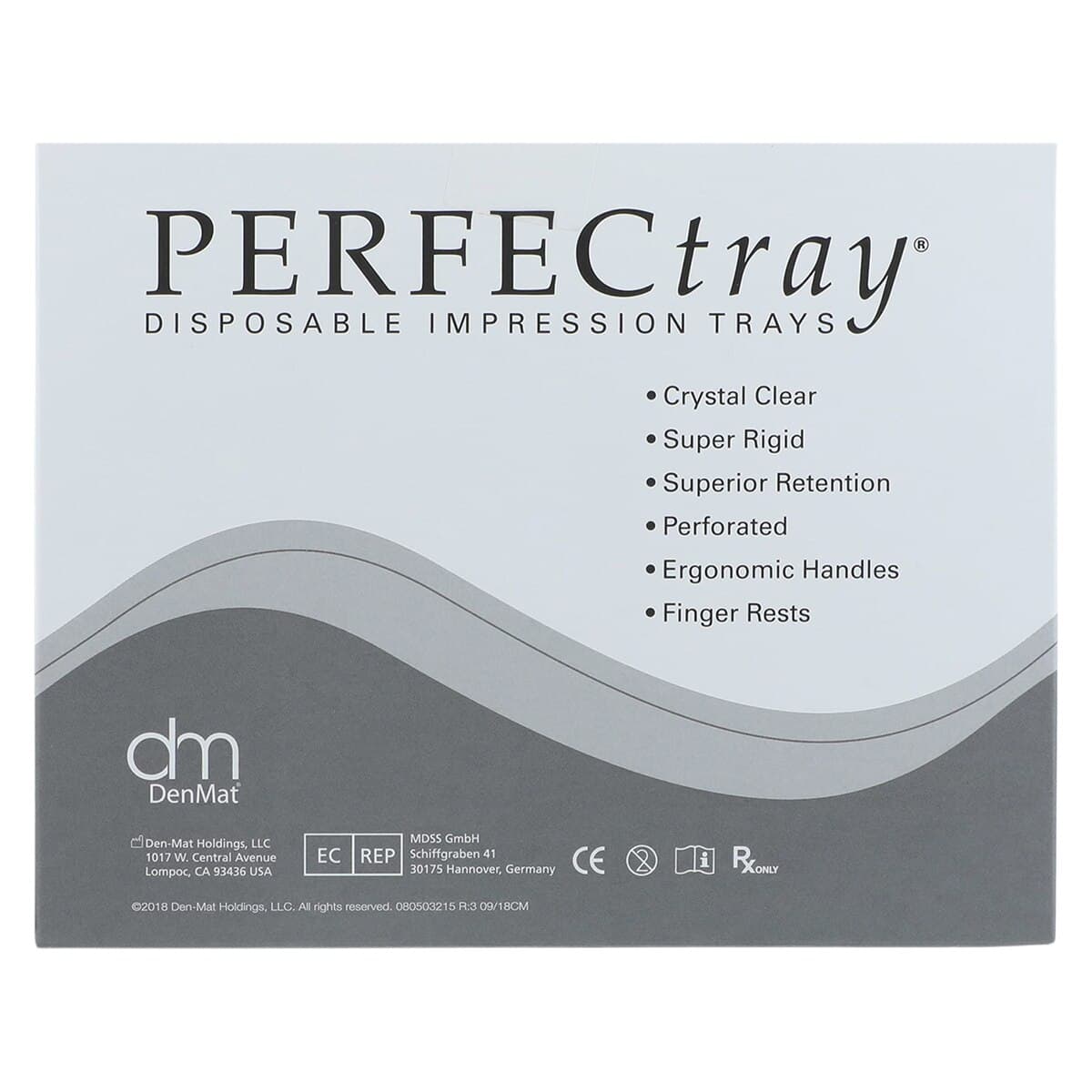 Perfectray #6 Full Arch Impression Tray, Lower, Small, Crystal Clear, Perforated, Disposable, 20/Package thumbnail 5