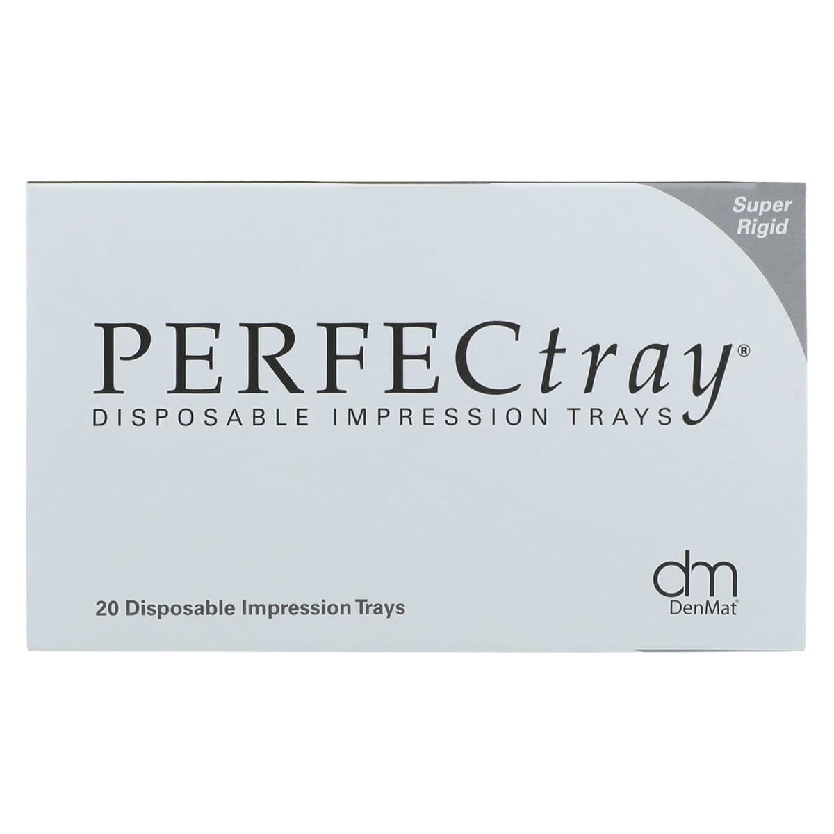 Perfectray Disposable Quadrant Impression Tray, Perforated, Size 7, Upper Right/Lower Left, Crystal Clear, 20/Pk thumbnail 4