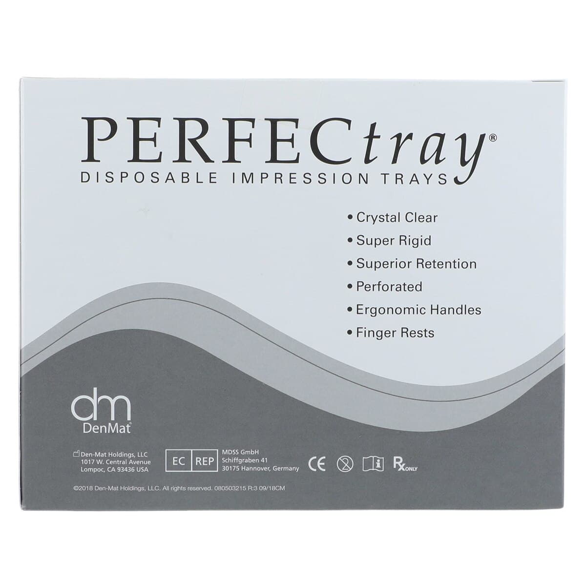 Perfectray Disposable Quadrant Impression Tray, #8 Upper Left / Lower Right, Crystal Clear, Perforated, 20/Package thumbnail 5