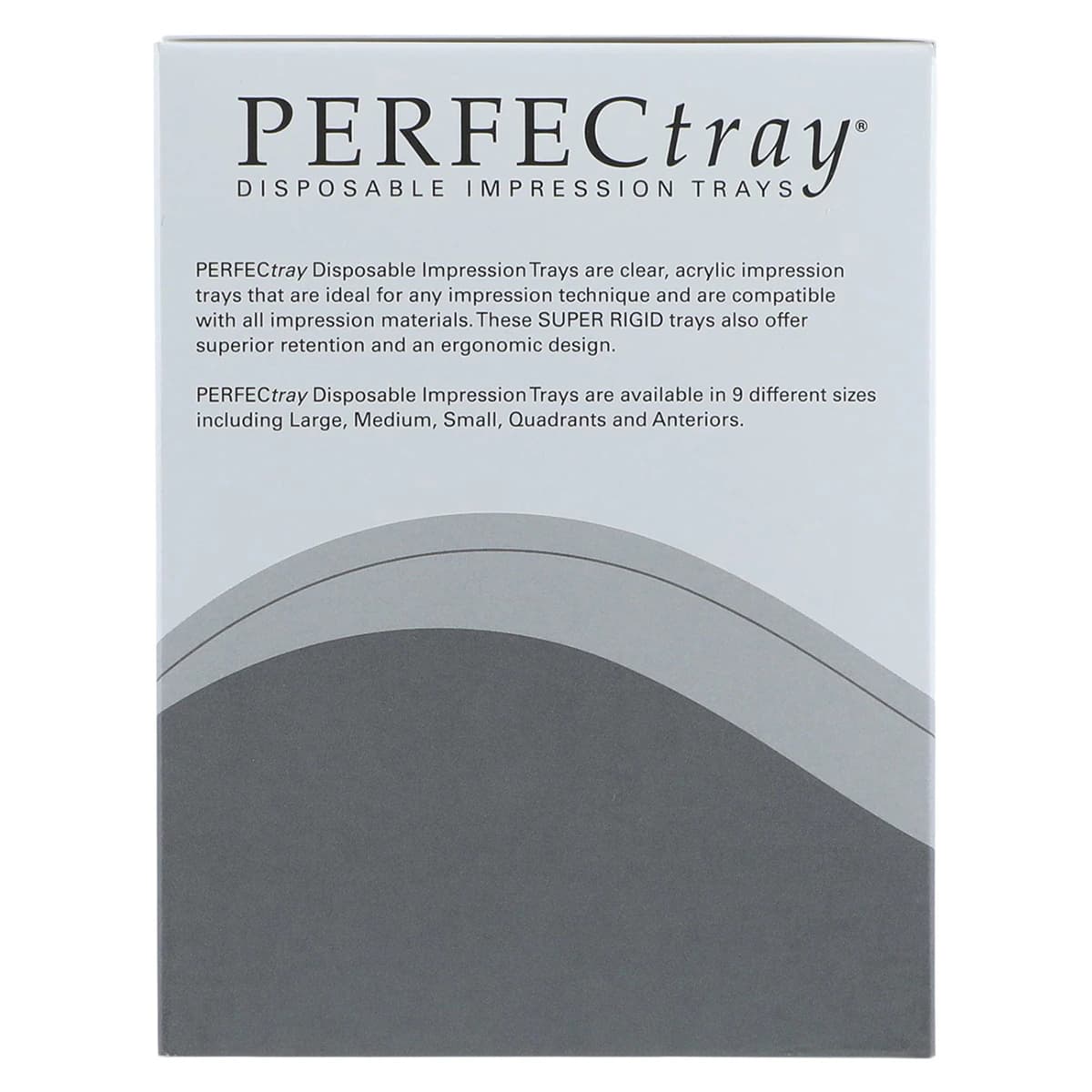 Perfectray Disposable Quadrant Impression Tray, #8 Upper Left / Lower Right, Crystal Clear, Perforated, 20/Package thumbnail 7