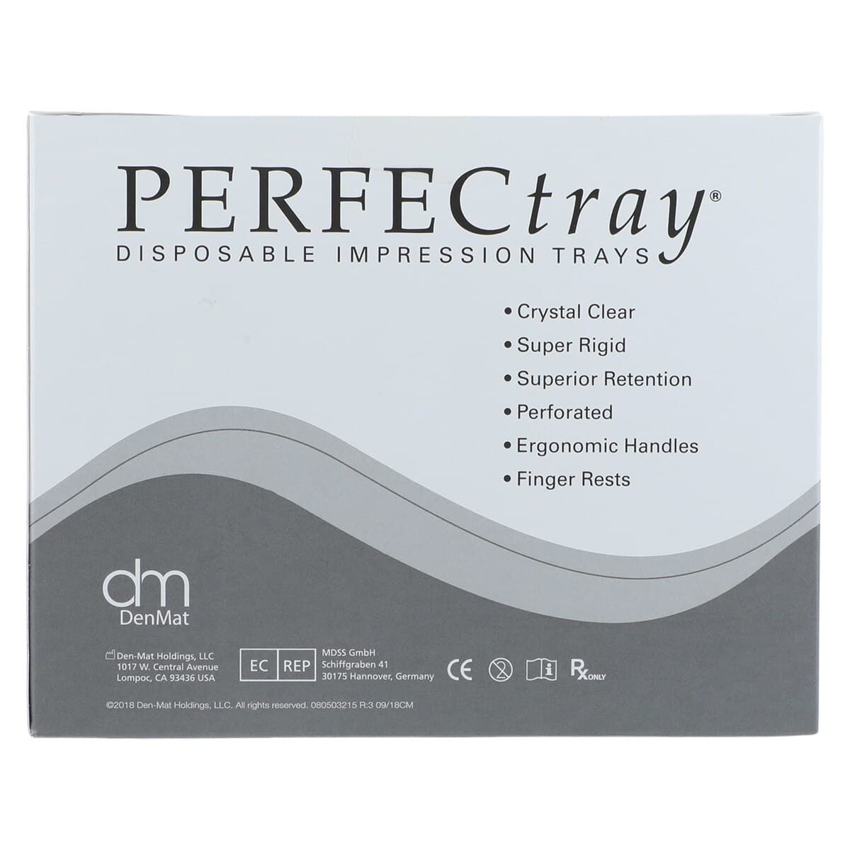 Perfectray Disposable Impression Tray, #9 Anterior, Perforated, Crystal Clear, Upper/Lower, 20/Pk thumbnail 5