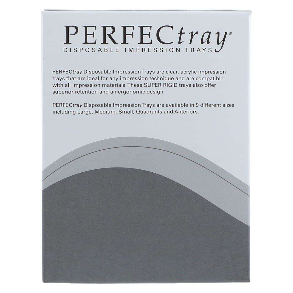 Perfectray Disposable Impression Tray, #9 Anterior, Perforated, Crystal Clear, Upper/Lower, 20/Pk thumbnail 7