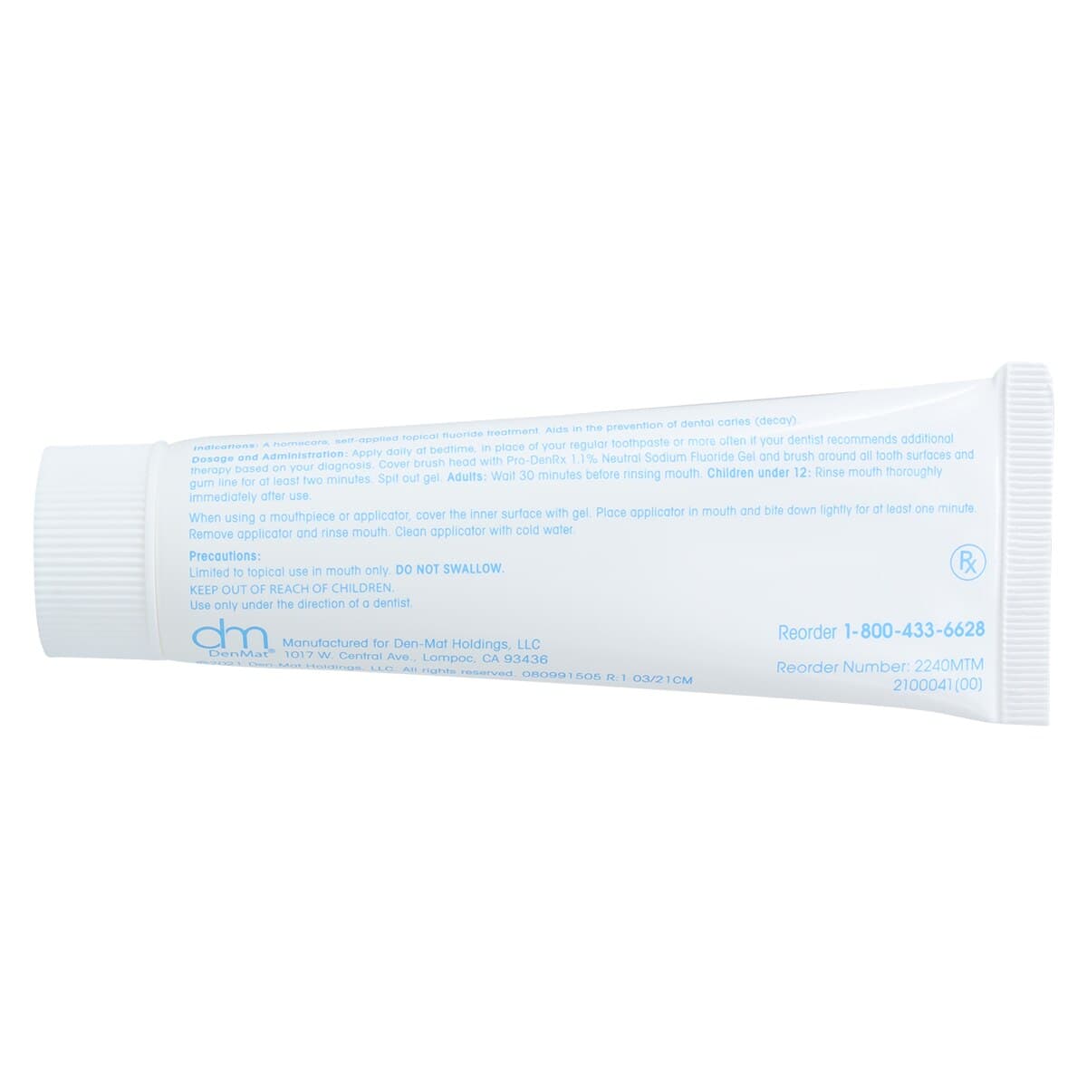 Pro-DenRx 1.1% Neutral Sodium Fluoride Gel, Cool Mint, 2 oz/Bottle thumbnail 4