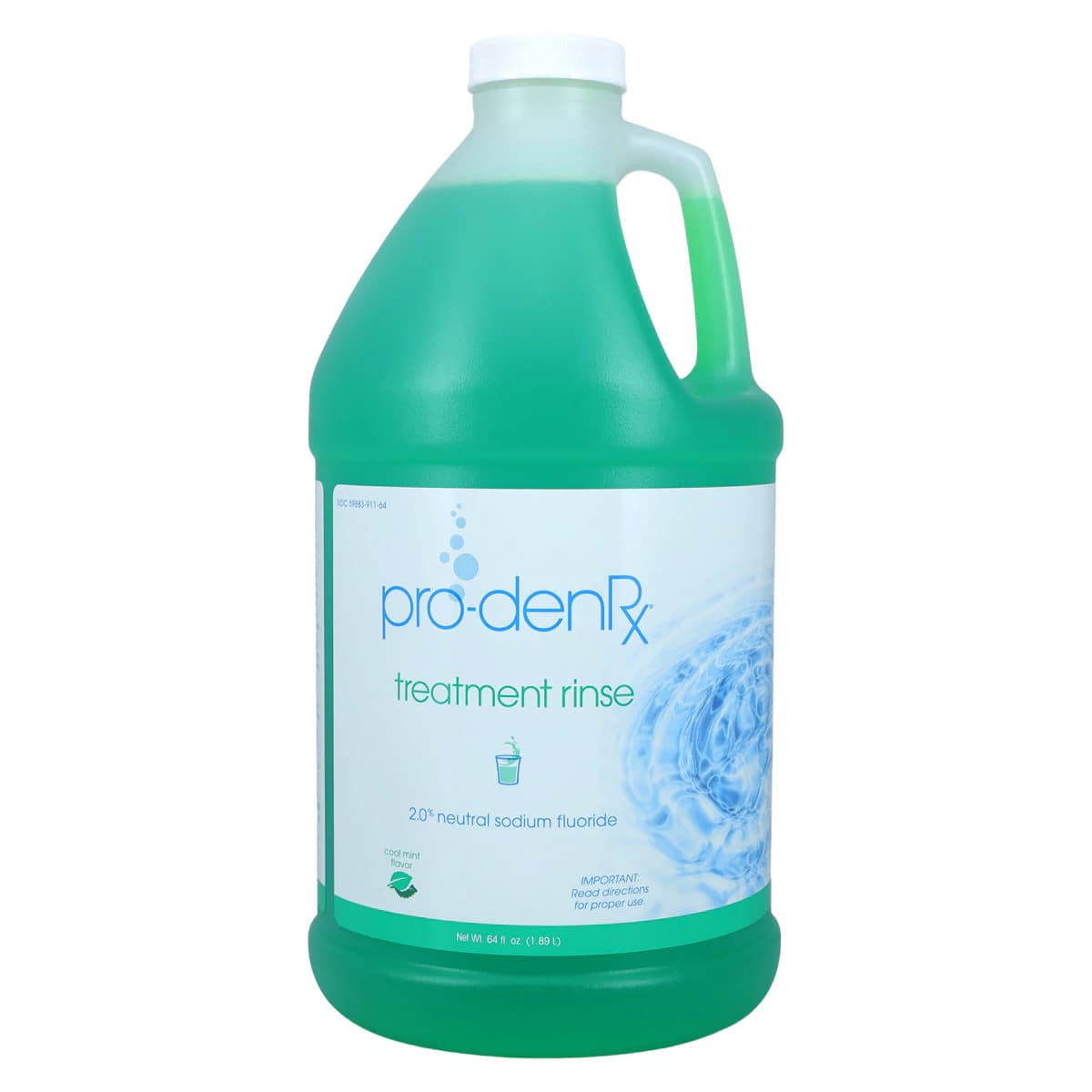 Pro-DenRx 2% Neutral Sodium Fluoride Rinse, Mint, 64 oz Pump Bottle, 2037MTDT thumbnail 3