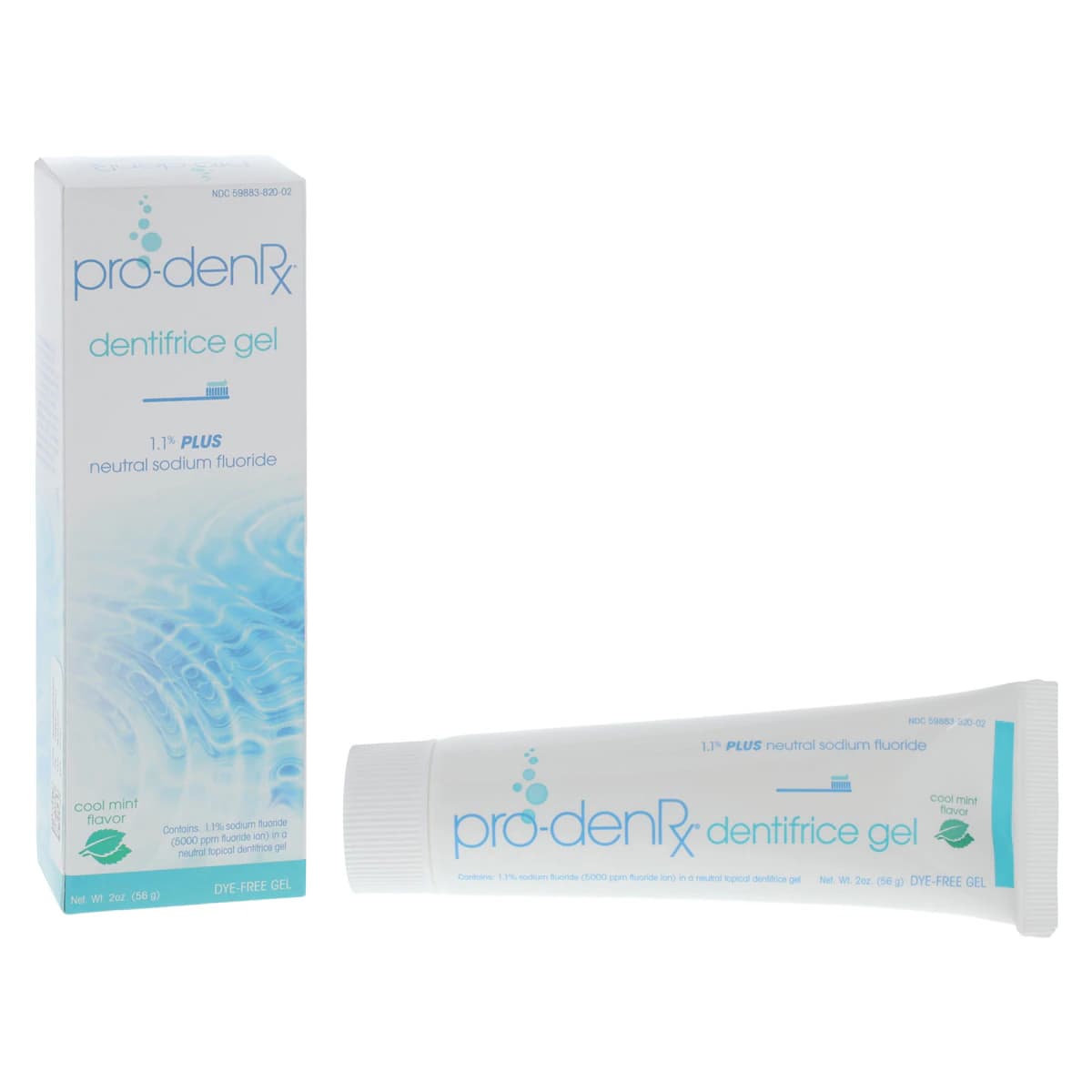 Pro-DenRx 1.1% Neutral Sodium Fluoride Plus Gel, Mint, 2 oz Bottle thumbnail 2