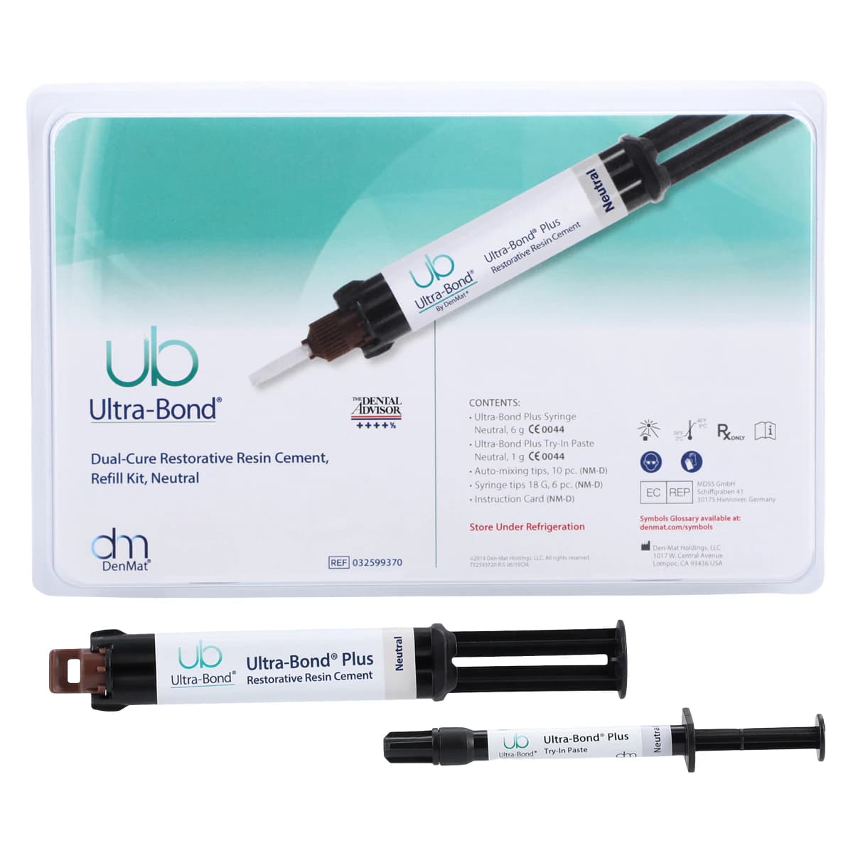 Ultra-Bond Plus Neutral Refill Kit w/ Try-In Paste, 6g Syringe, 032599370 thumbnail 2