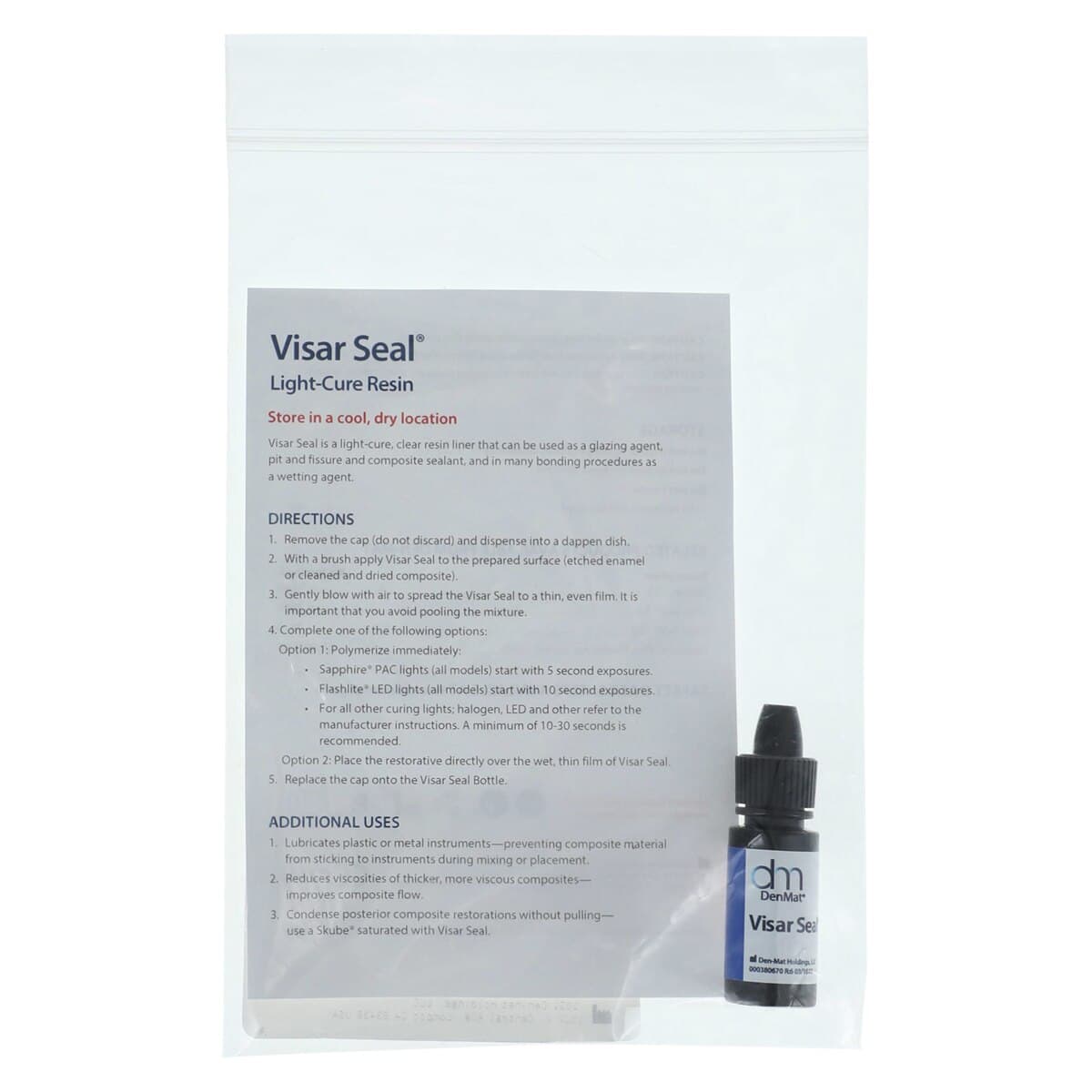 Visar Seal Sealing & Bonding Agent, Light Cure, 4 g Bottle thumbnail 5