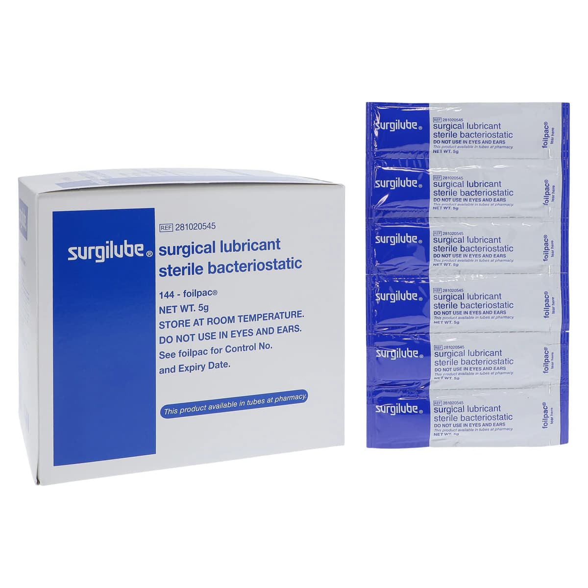 Surgilube Lubricating Jelly, 5 g Foil Packet, 144/Box thumbnail 2