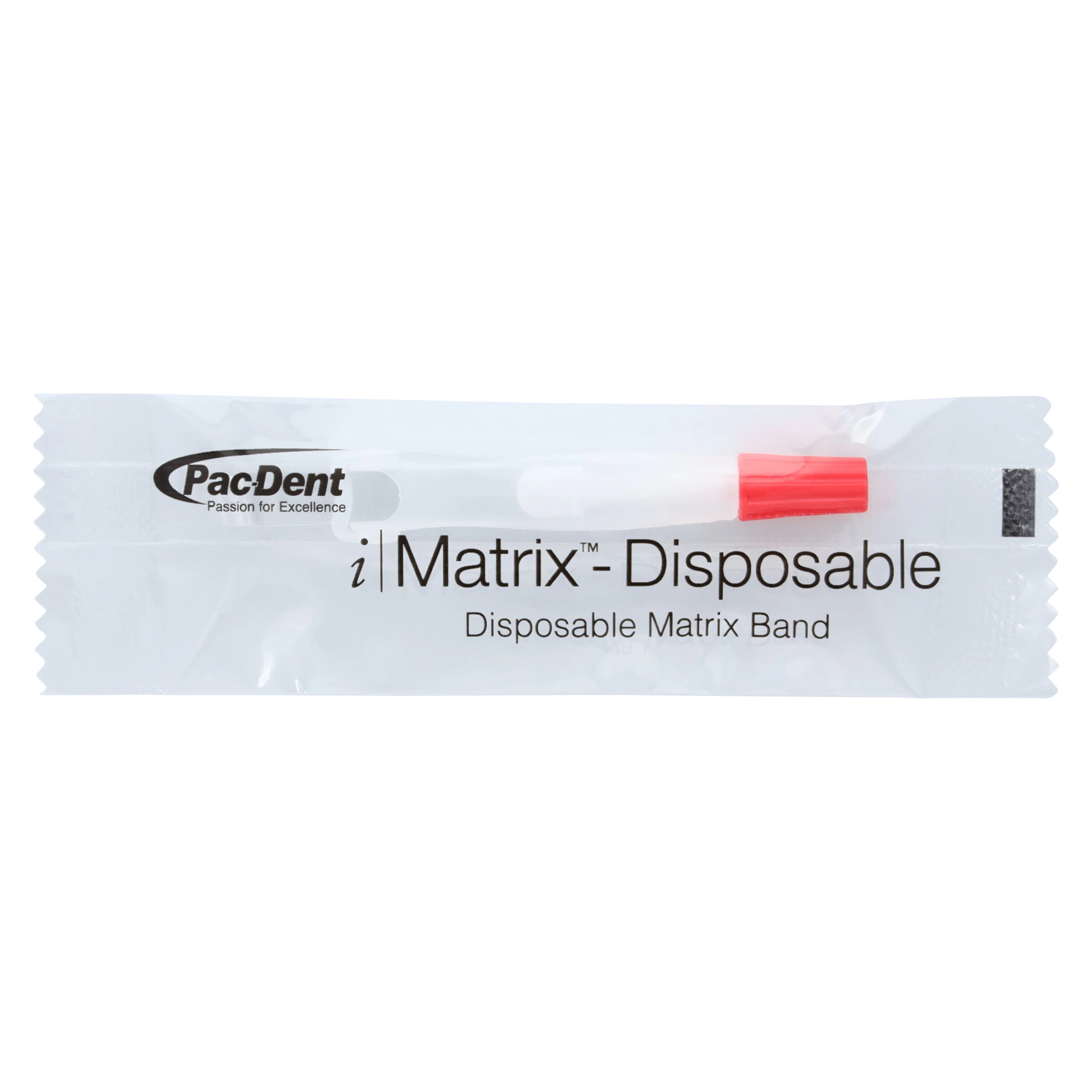 iMatrix™ Disposable Matrix Bands, 6mm Wide, Universal Shape, Mylar, Red, 50/Box, #411105 thumbnail 2