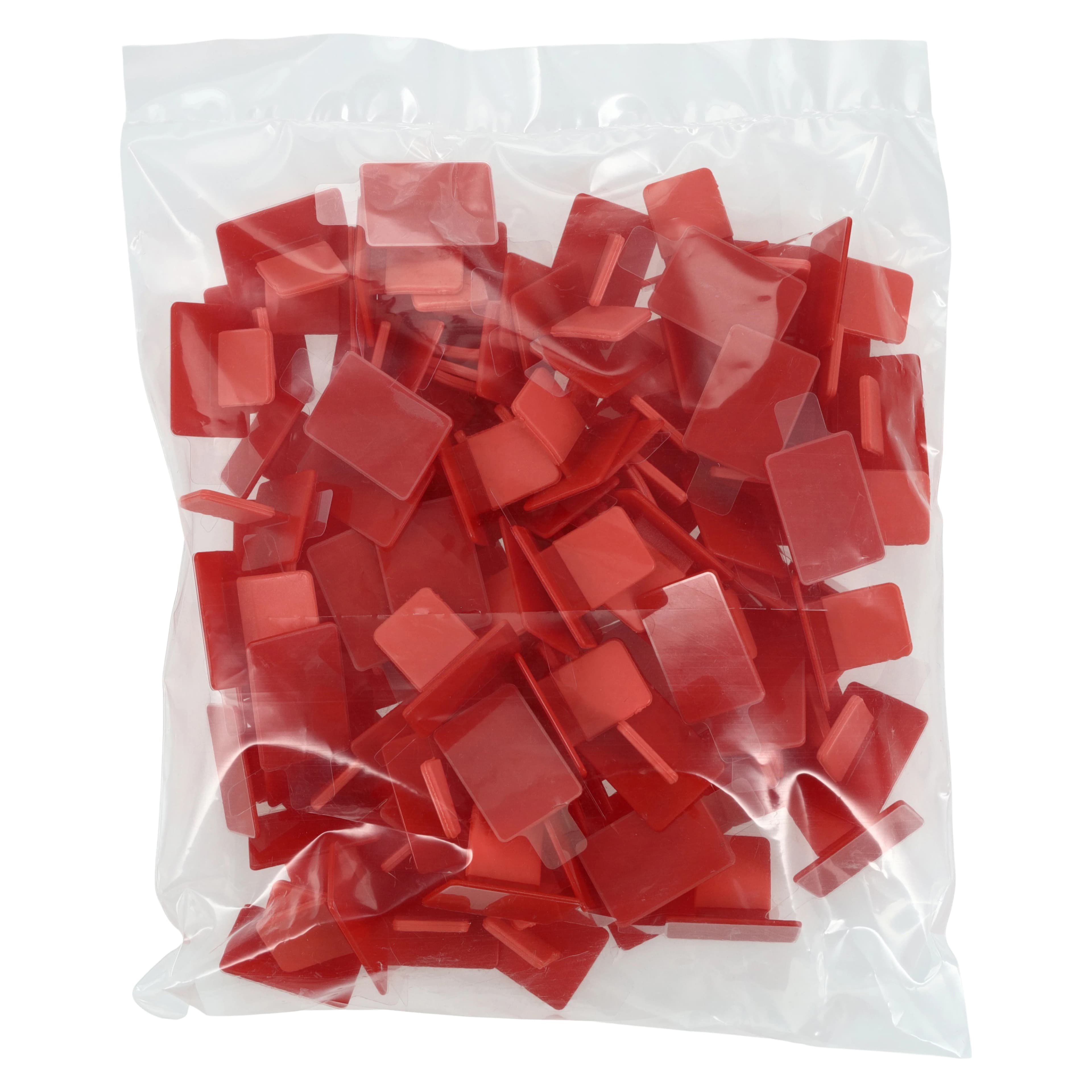 EzAim SoftBite Disposable Adhesive Cushioned Bite Tab Holders, Universal Red, 100/Box, 131115 thumbnail 4