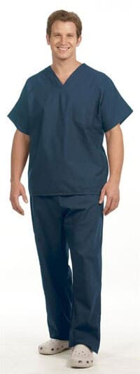Fashion Seal Healthcare® Unisex Fashion Scrub Pants, 65/35 Fashion Poplin®, Caribbean Blue, 2XL, Drawstring, 1 Pocket, 78826 - Fashion Seal Healthcare® Unisex Fashion Scrub Pants – 65/35 Fashion Poplin®, Caribbean Blue - 2 XL - Image 1