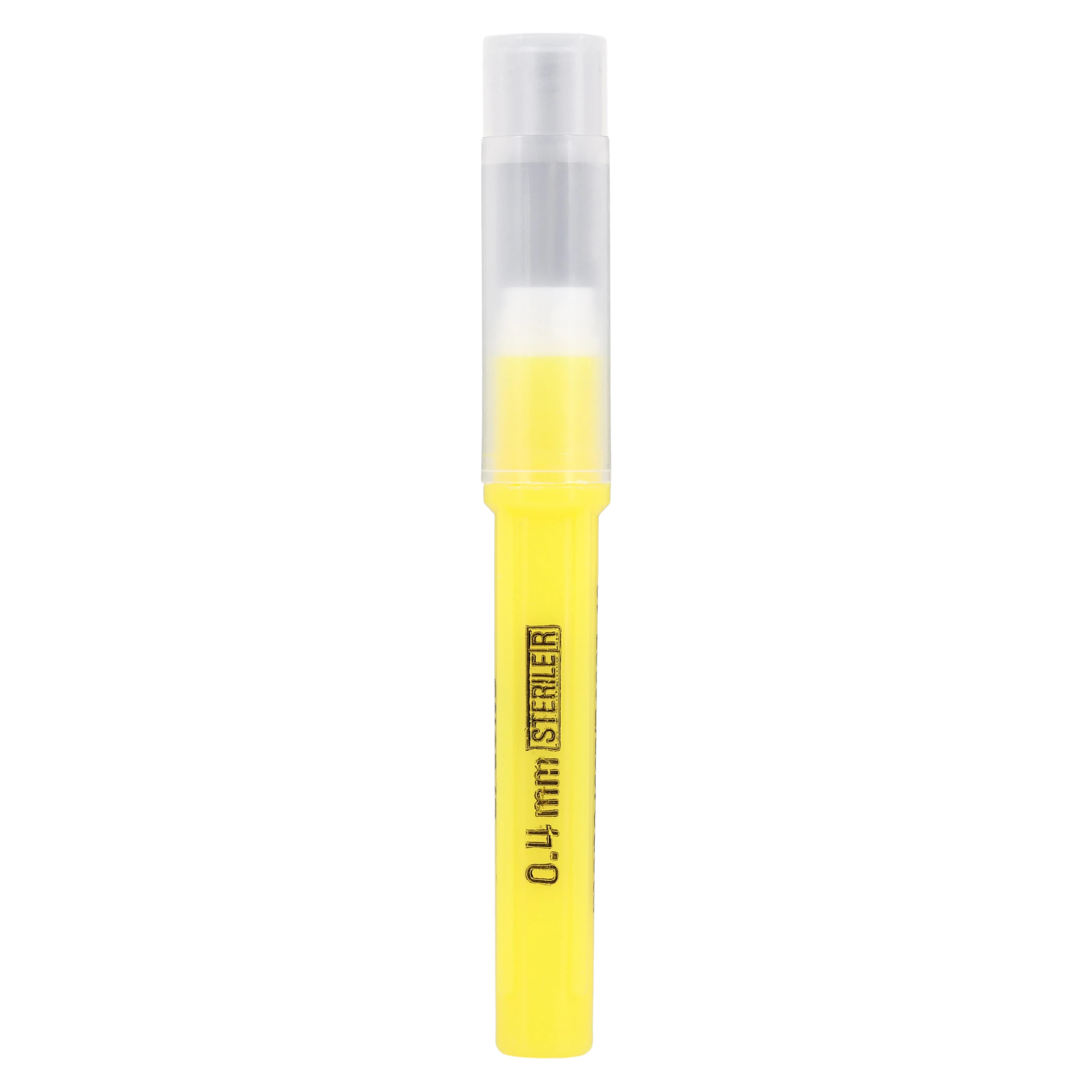 Monoject 400 Plastic Hub Dental Needle, 27 Gauge Long (1.25"/32mm), Yellow, Sterile, 100/Box, 8881400058 thumbnail 4