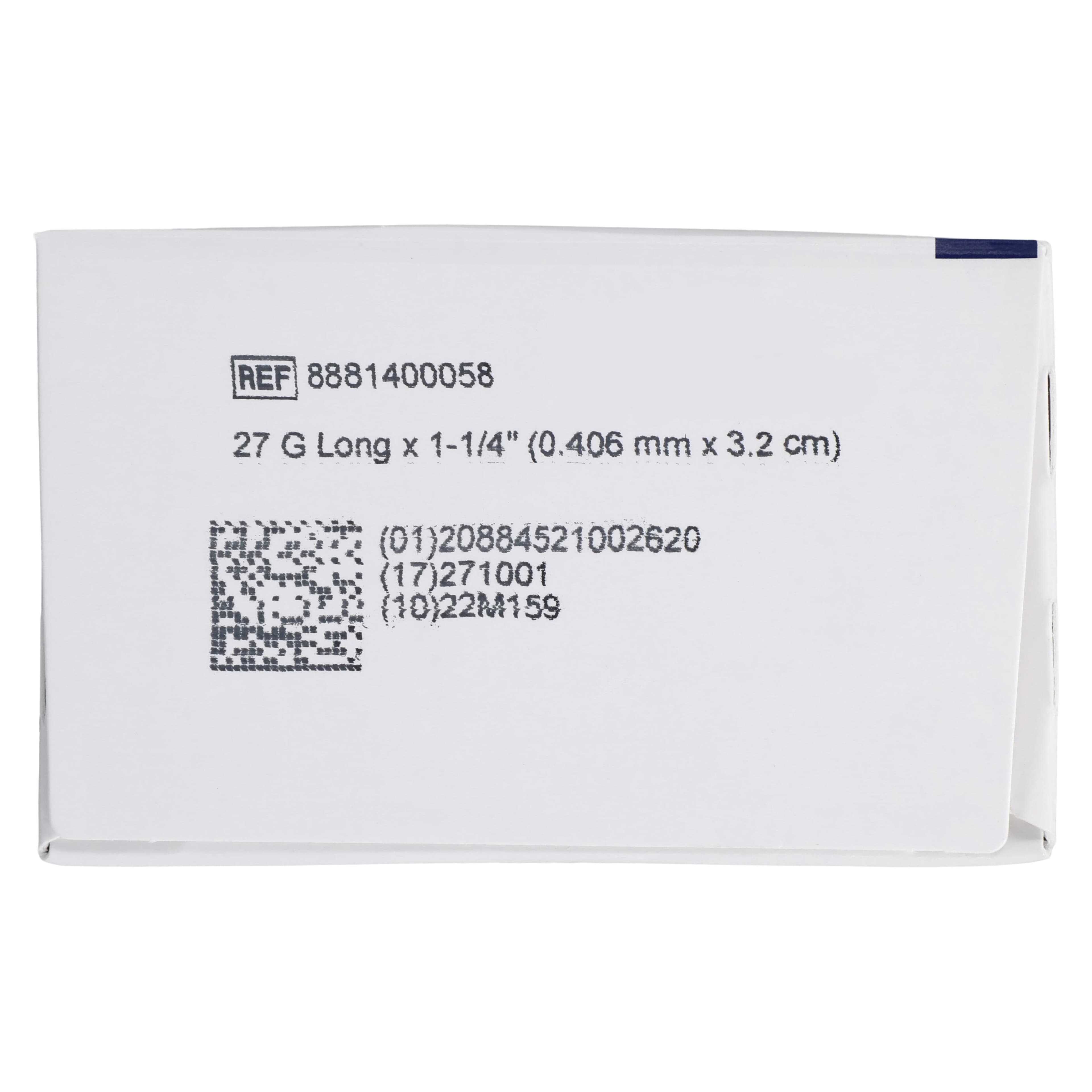 Monoject 400 Plastic Hub Dental Needle, 27 Gauge Long (1.25"/32mm), Yellow, Sterile, 100/Box, 8881400058 thumbnail 6