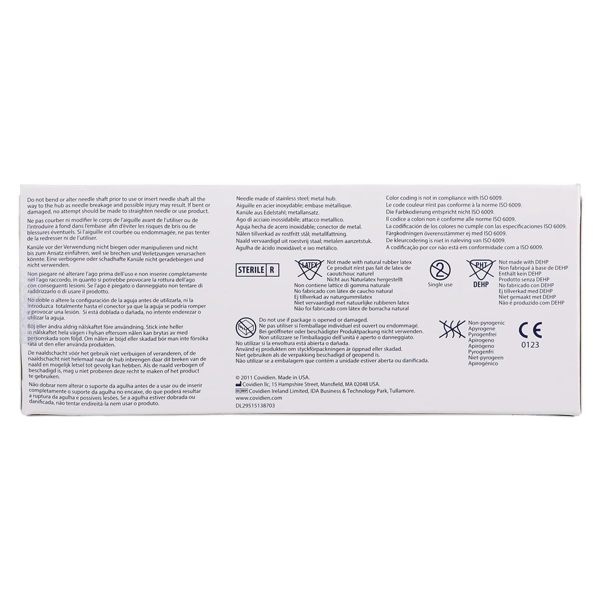 Monoject 401 Metal Hub Dental Needle, 27 Gauge Short (26mm), Yellow, Sterile, 100/Box, 8881401064 thumbnail 8