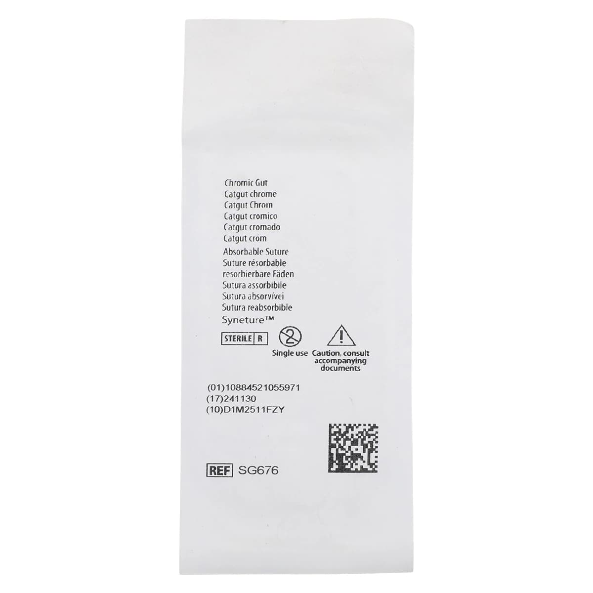 Surgigut Suture Chromic Gut Monofilament 3-0, 18", C-13 Reverse Cutting Needle, 3/8 Circle, 19mm, Undyed, 36/Box thumbnail 4
