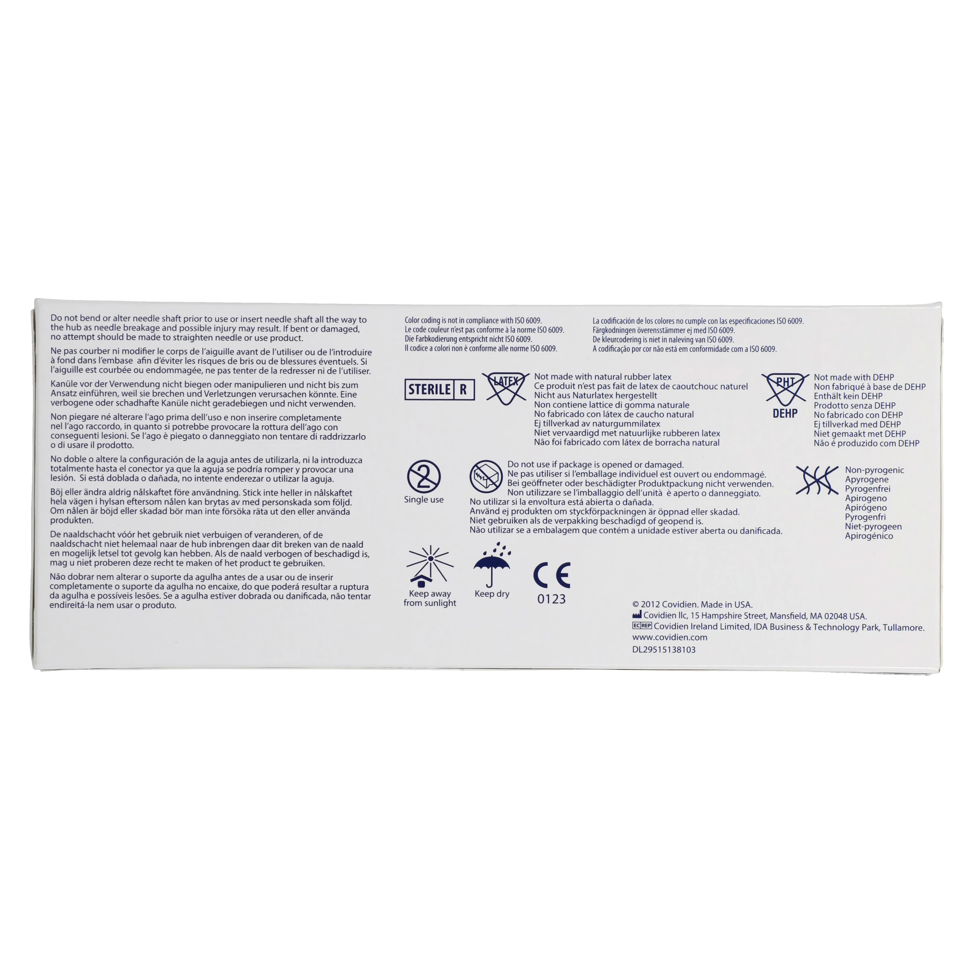 Monoject 400 Plastic Hub Anesthetic Needles, 25 Gauge Long, 1-1/4 in (32 mm), Red, 100/Box, 8881400033 thumbnail 7