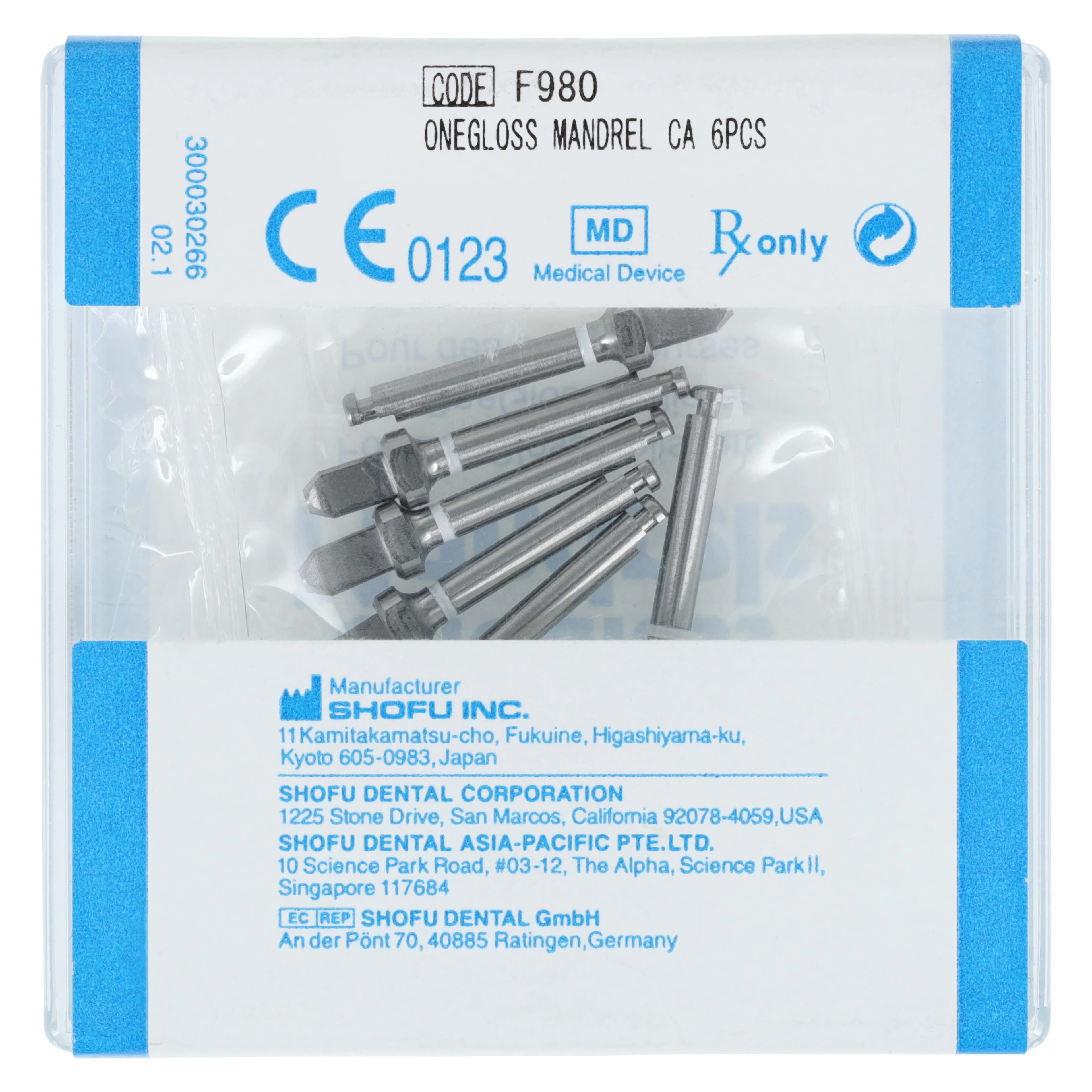 OneGloss Mandrels, RA, Stainless Steel, 6/Pk, 0435 thumbnail 2