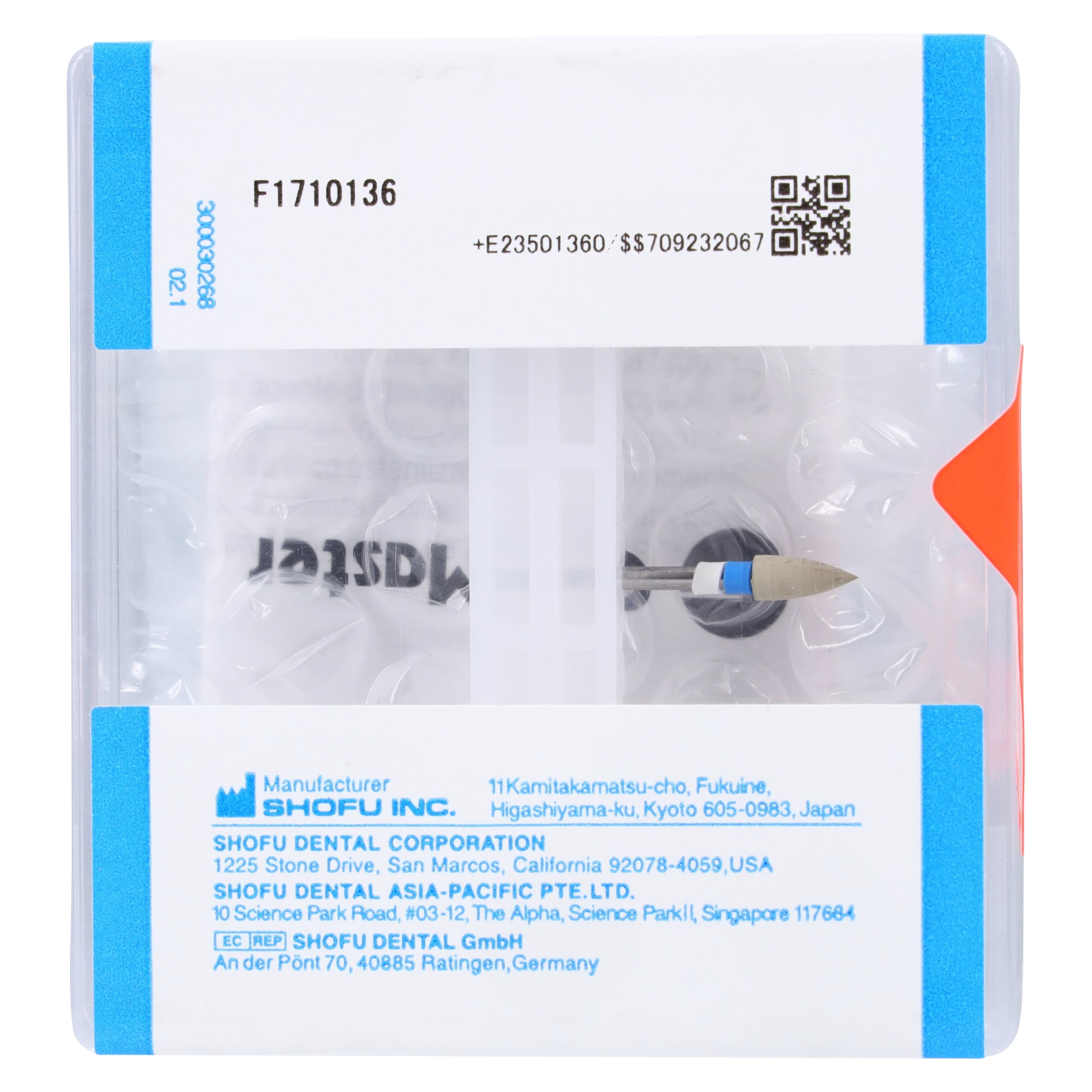 Shofu CeraMaster Diamond-Impregnated Silicone Polisher, FG Mini-Point, Regular Grit, ISO #030, 3/Pkg, #0136 thumbnail 2