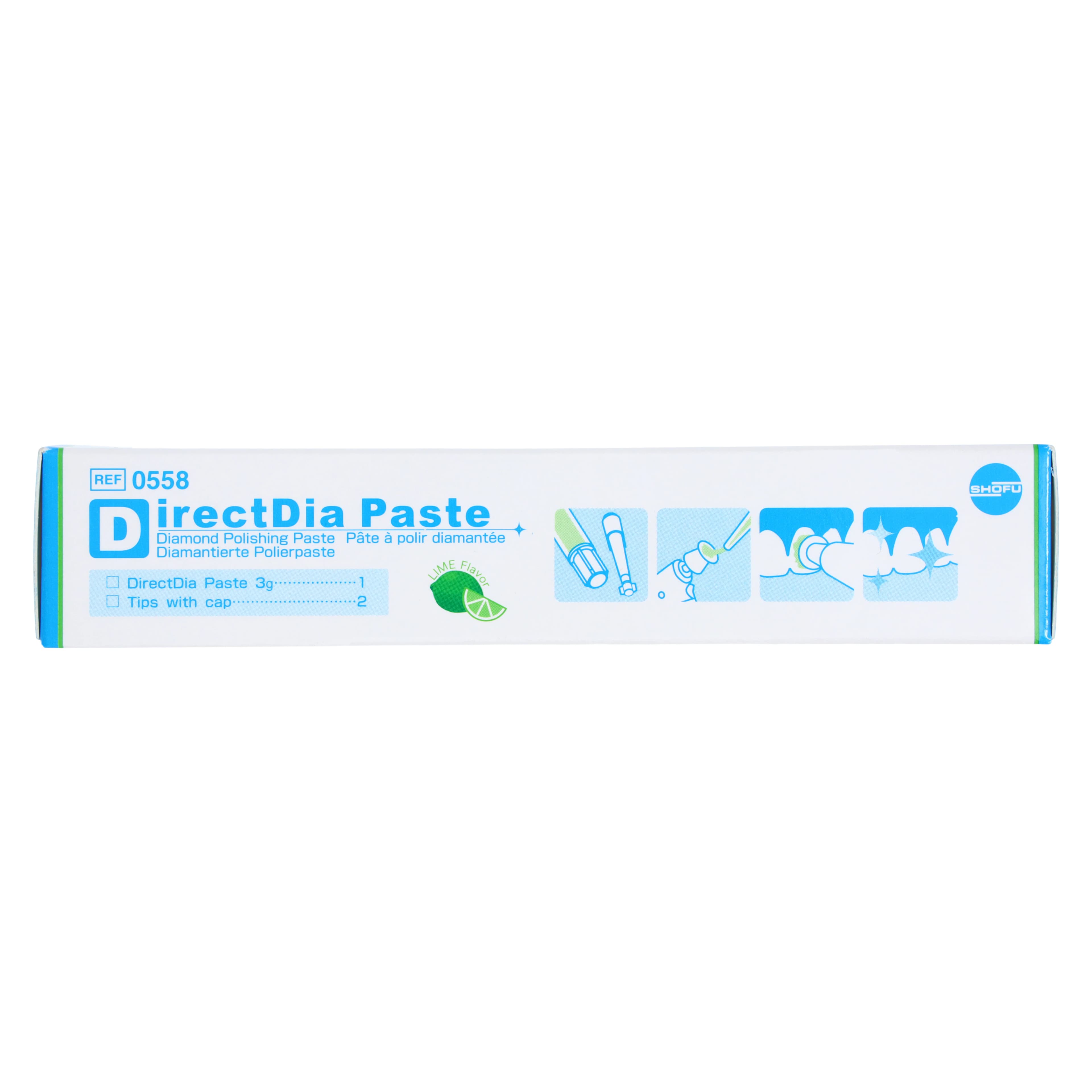 Shofu DirectDia Diamond Polishing Paste, 3 g Syringe with Application Tips, 1/Pk, 0558 thumbnail 2
