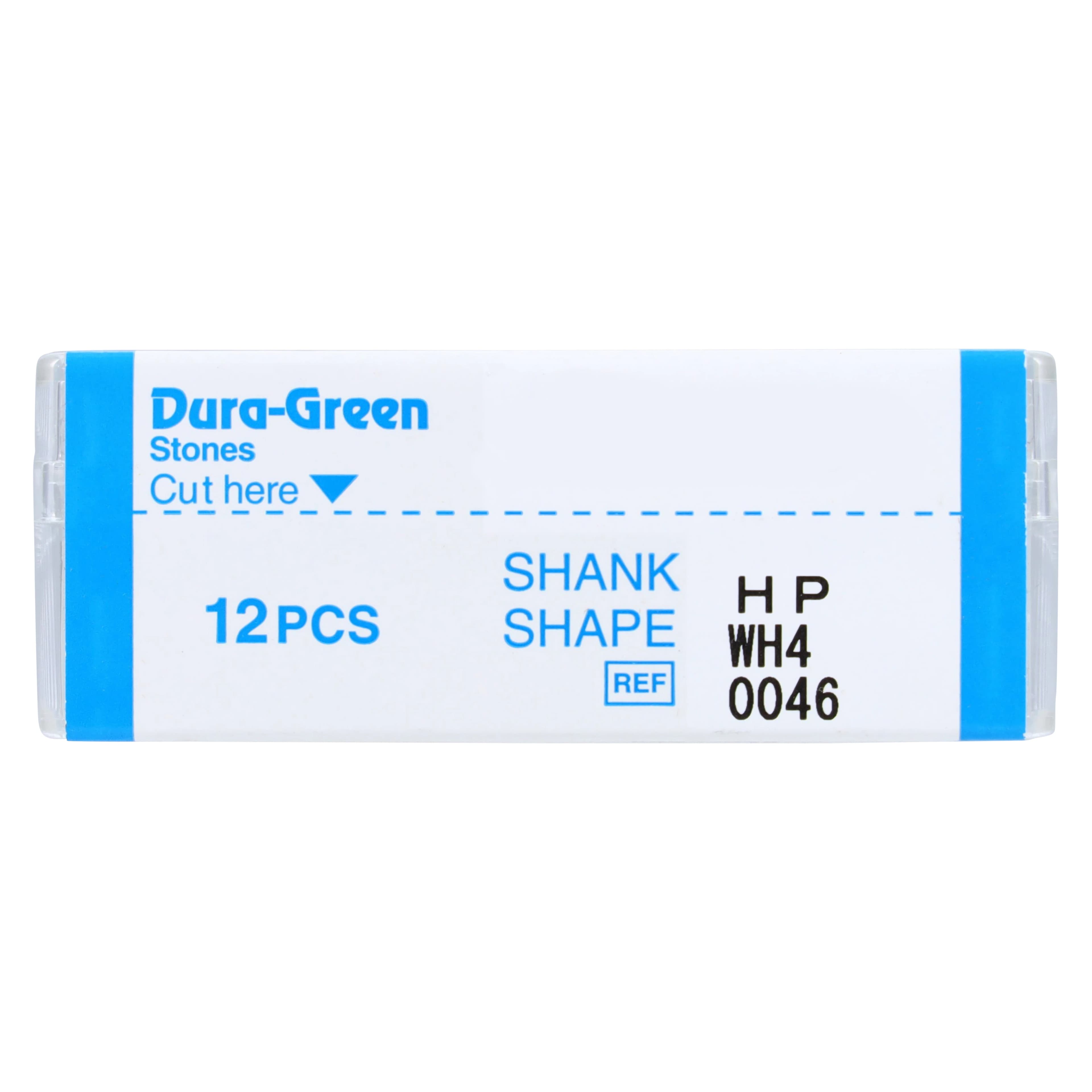 Shofu Dura-Green Silicon Carbide Finishing Stone, WH4 Wheel, HP Straight Handpiece, Green, ISO #060, 12/Pk, 0046 thumbnail 4
