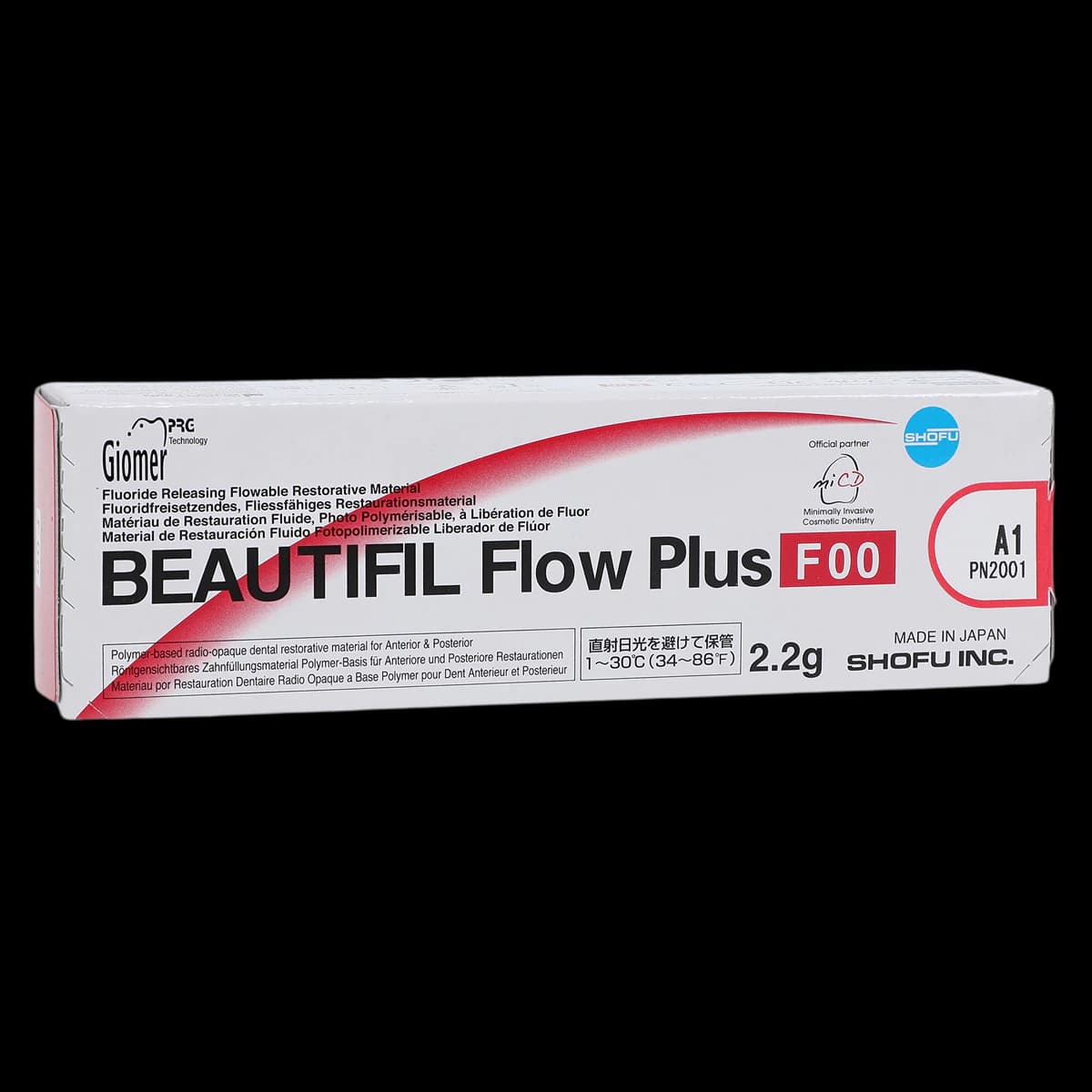 Beautifil Flow Plus Hybrid Composite, Light-Cure, Syringe Refill, F00 Zero Flow, 2.2 g, Shade A1, 1/Pk, 2001 - Beautifil Flow Plus Hybrid Composite, Light-Cure, Syringe Refill, F00, 2.2 g, A1, 1/Pk, 2001 - Image 1
