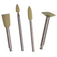 Shofu CompoMaster Polisher Assortment Kit, CA Shank, Coarse Grit, 4 Pieces (Bullet, Knife, Cup, Mini-Point) - CompoMaster Assortment Packages - CA, Coarse - Image 1