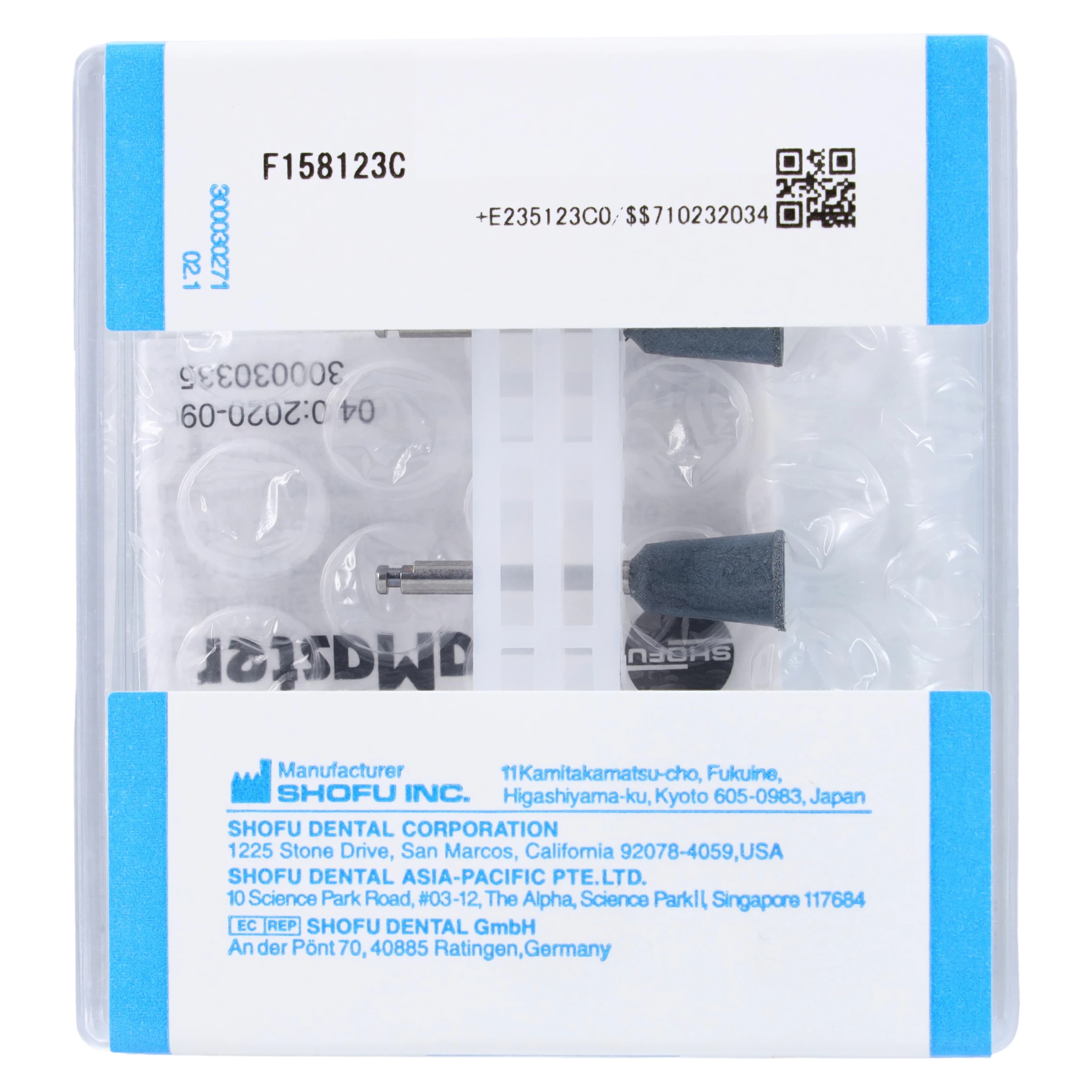 CeraMaster Coarse Diamond-Impregnated Polishing Cup, CA Shank, ISO #090, Blue/White, 3/Pkg, 123C thumbnail 2