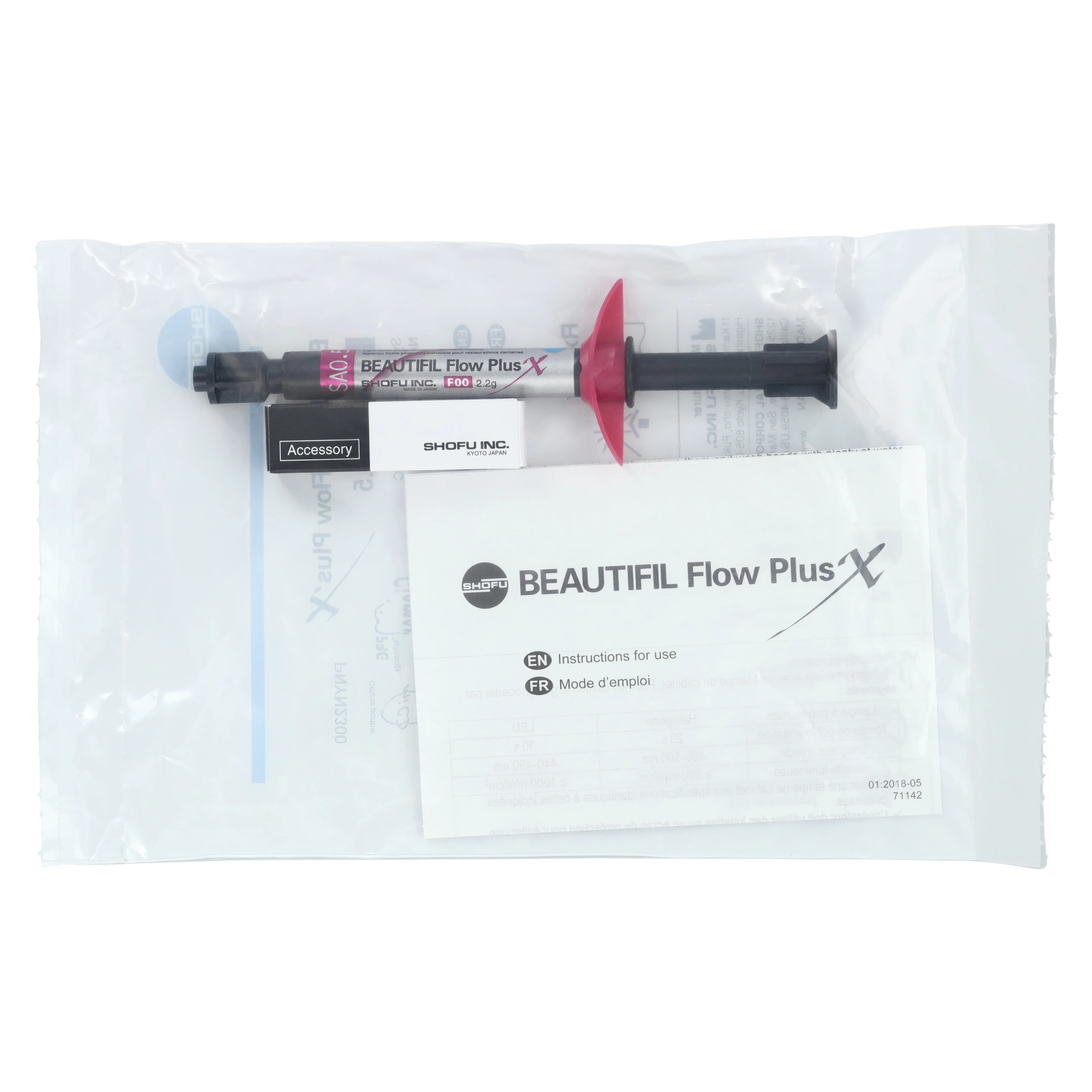 Beautifil Flow Plus X F00 (Zero Flow) Hybrid Composite Restorative, Shade A0.5, 2.2g Syringe, YN2300 thumbnail 8