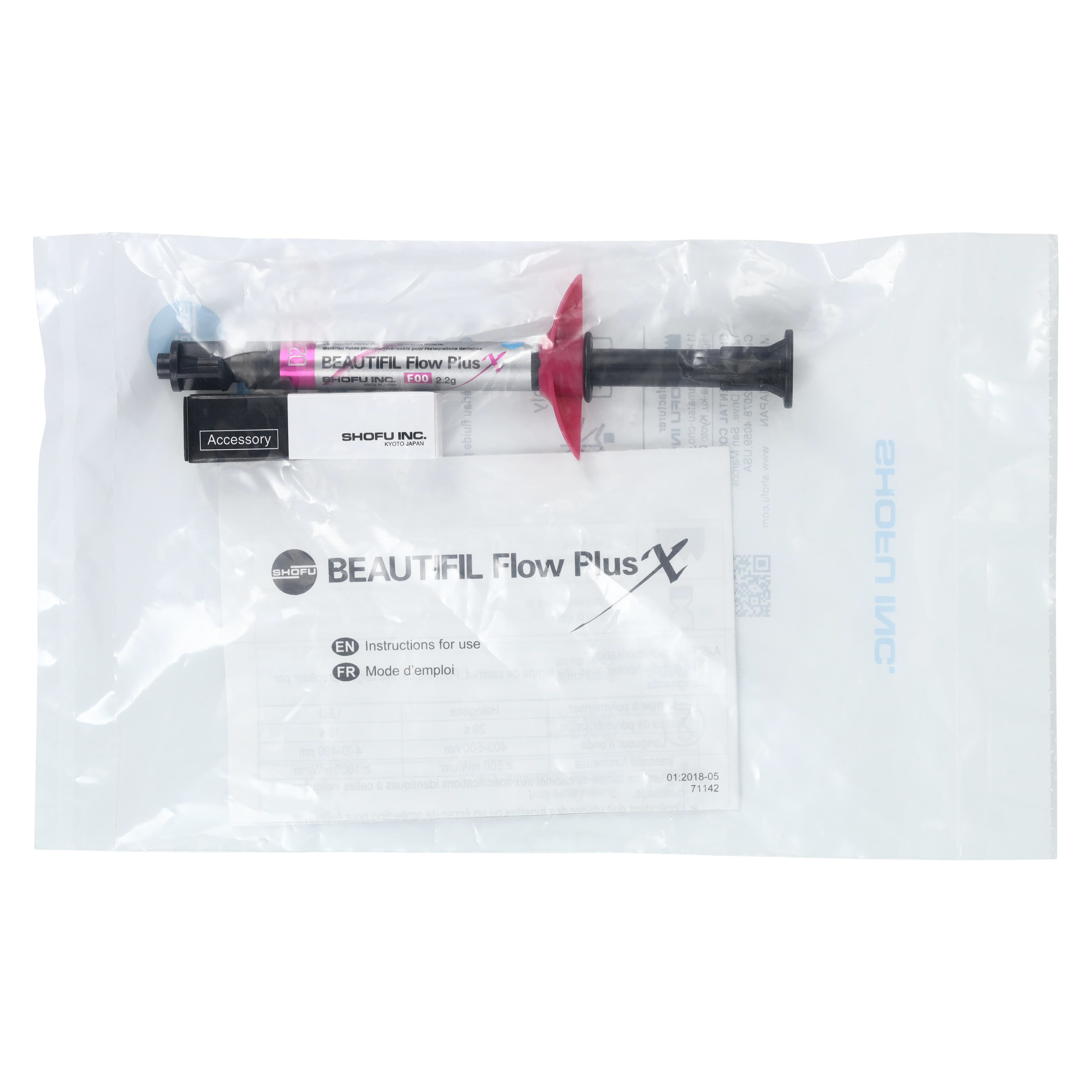 Beautifil Flow Plus X F00 (Zero Flow) Bioactive Flowable Composite, Shade D2, 2.2 g Syringe, YN2309 thumbnail 7