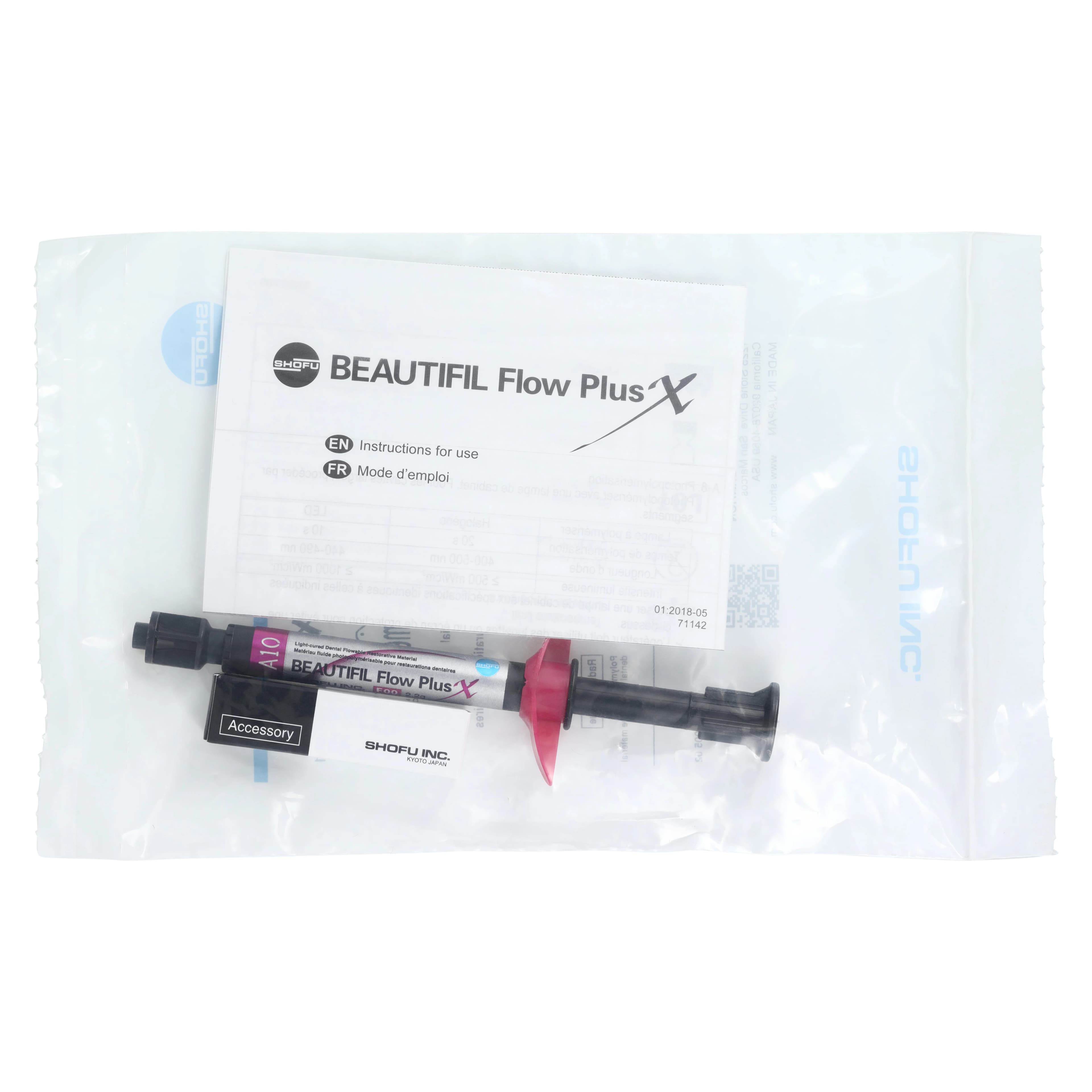 Shofu Beautifil Flow Plus X F00 (Zero Flow) Hybrid Composite Syringe, Shade A1O, 2.2g, YN2311 thumbnail 7