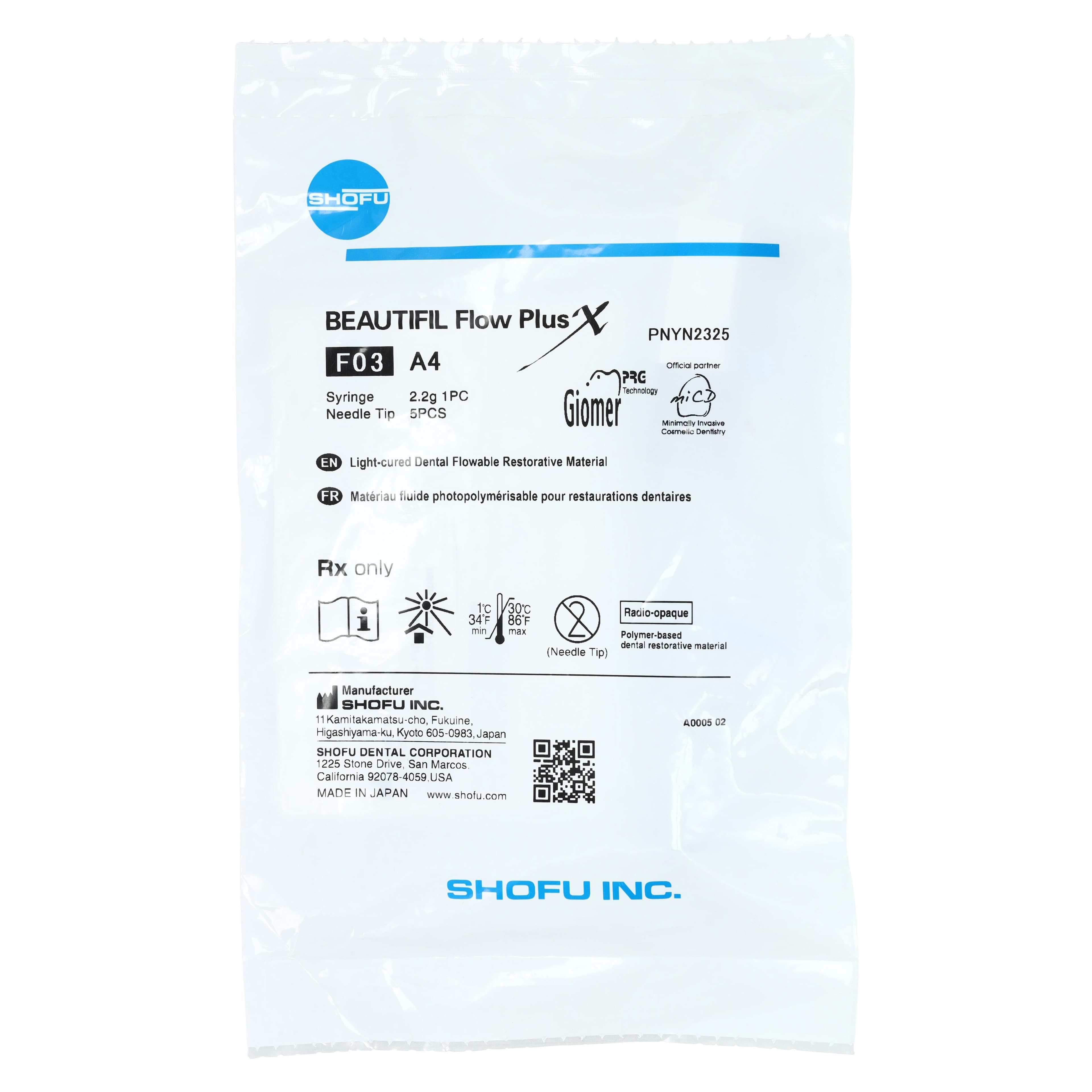 Beautifil Flow Plus X F03 (Low Flow) A4 2.2g Syringe, YN2325 thumbnail 6