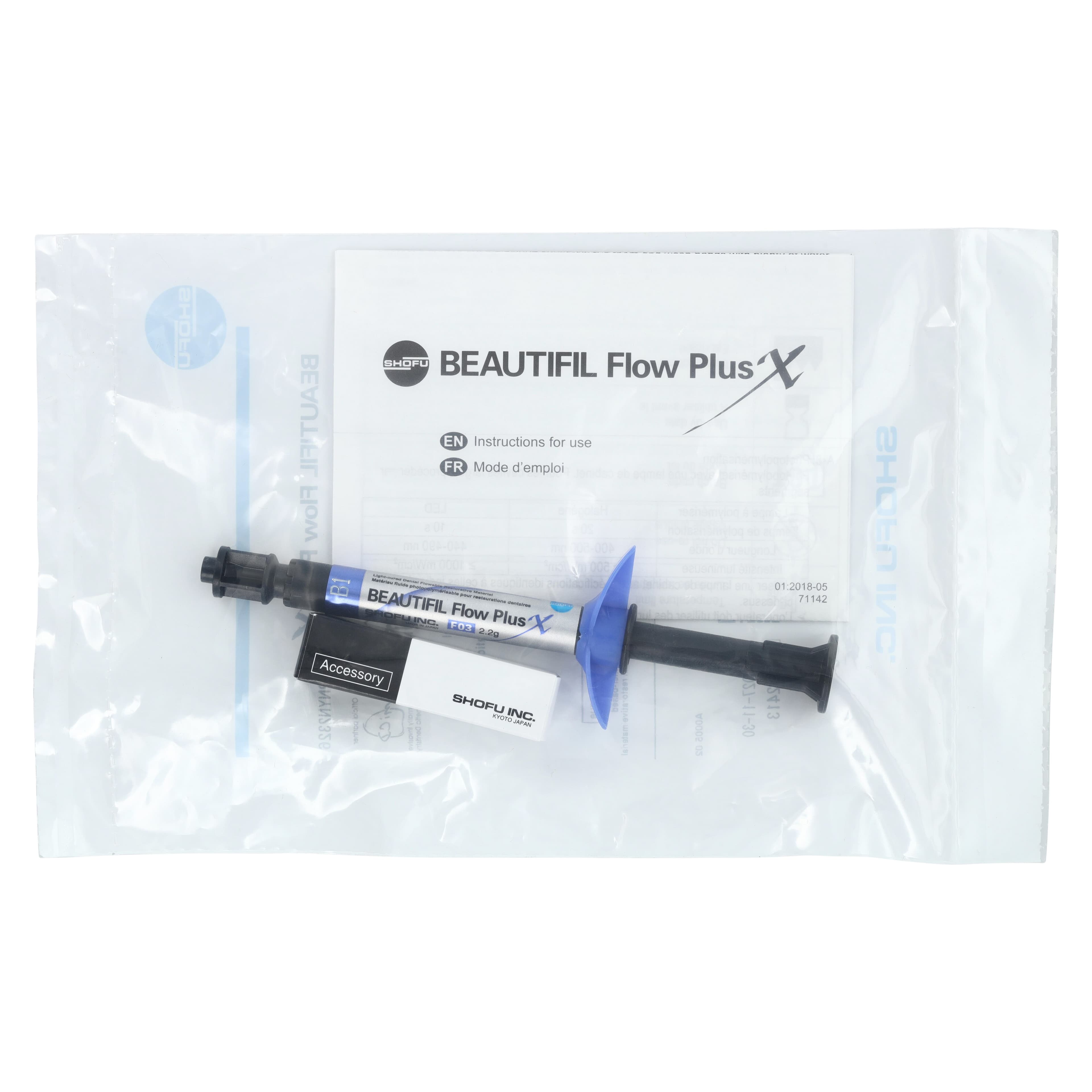 Beautifil Flow Plus X F03 Low Flow Syringe, Shade B1, 2.2g, YN2326 thumbnail 7