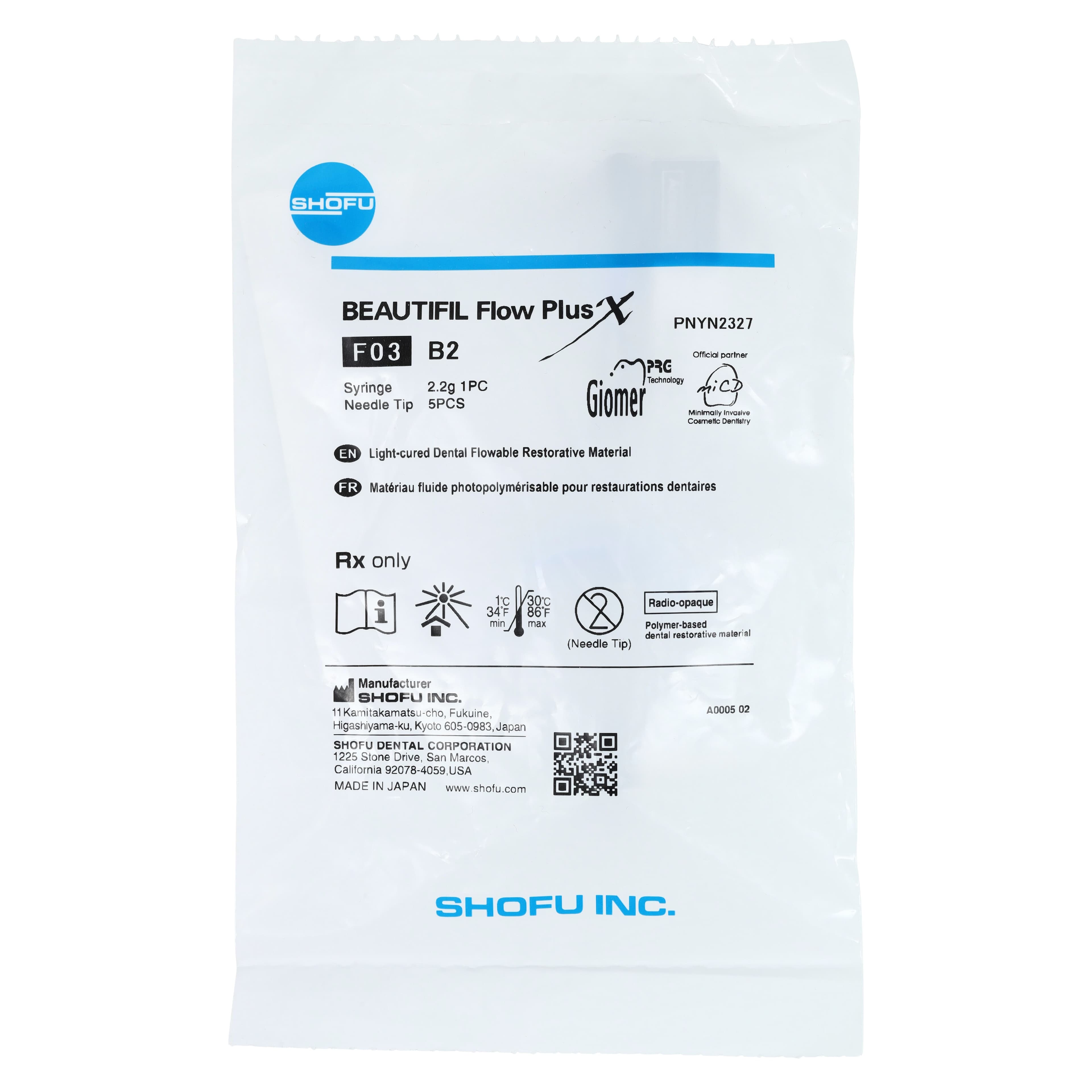 Beautifil Flow Plus X F03 B2 2.2g Syringe, YN2327 thumbnail 6