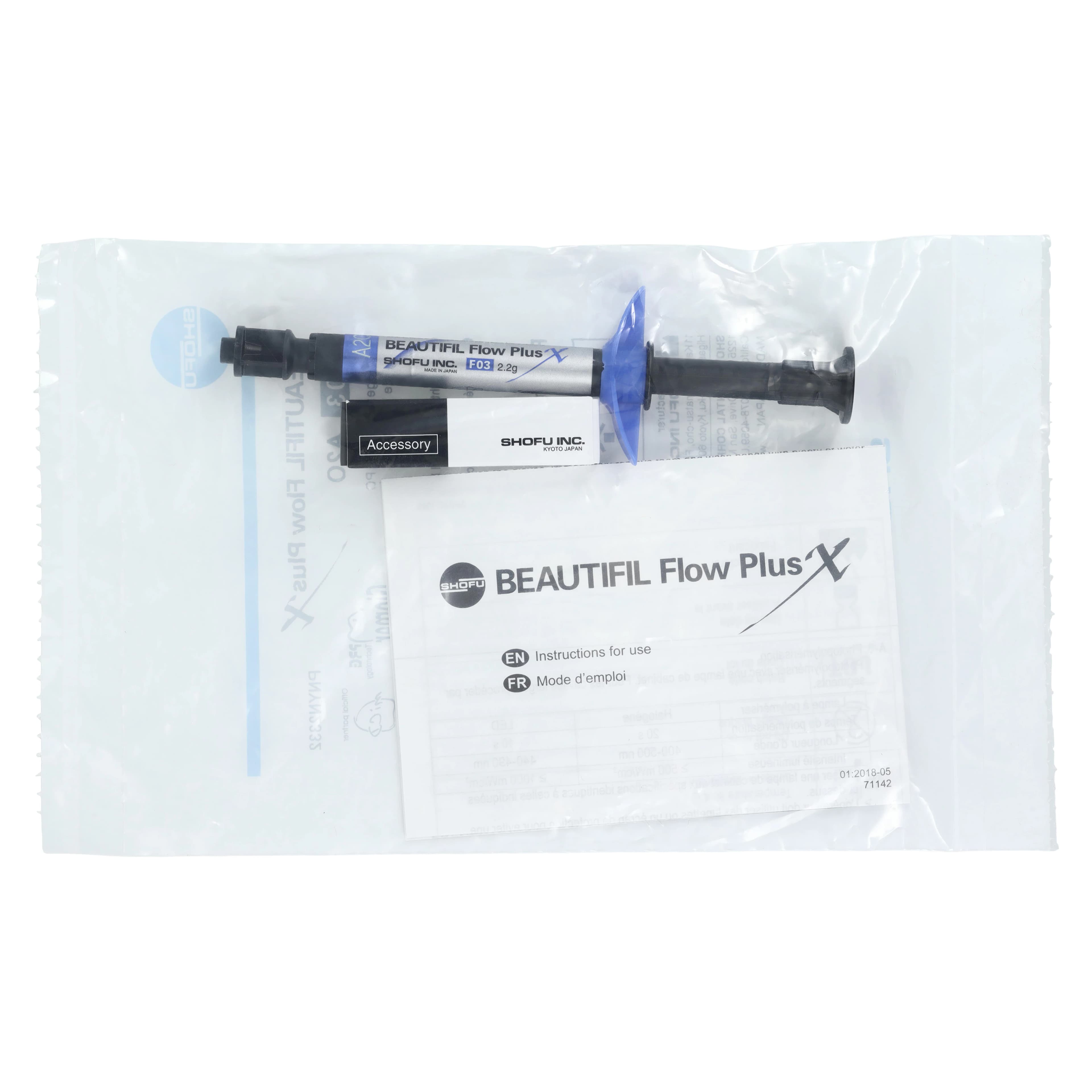 Beautifil Flow Plus X F03 Low Flow Syringe, Shade A2O, 2.2g, YN2332 thumbnail 7