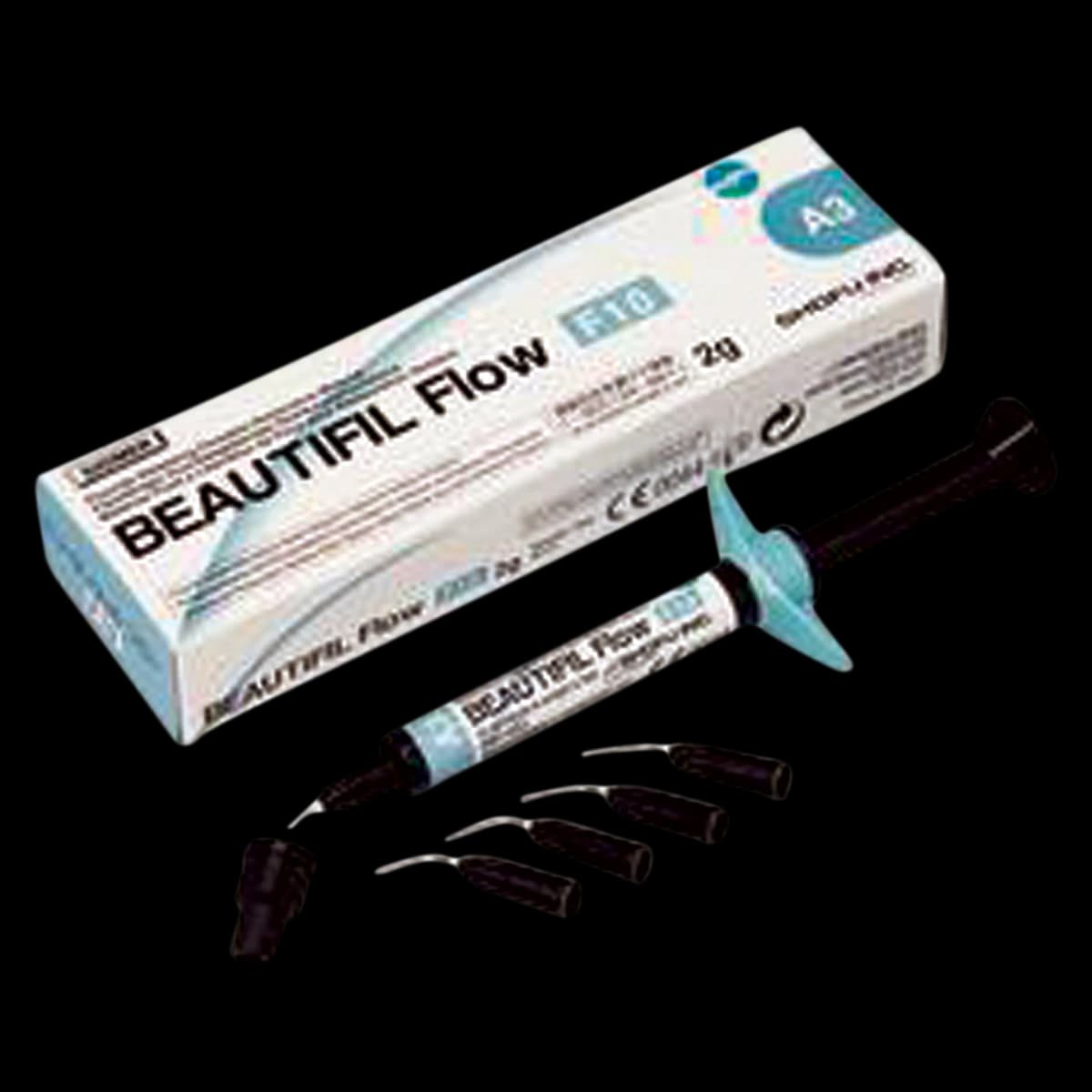 Beautifil Flow F10 High Flow Flowable Composite, Shade A3, 2g Syringe with 5 Needle Tips, #1463 - Beautifil High Flow Syringe 2gm A3 - Image 1