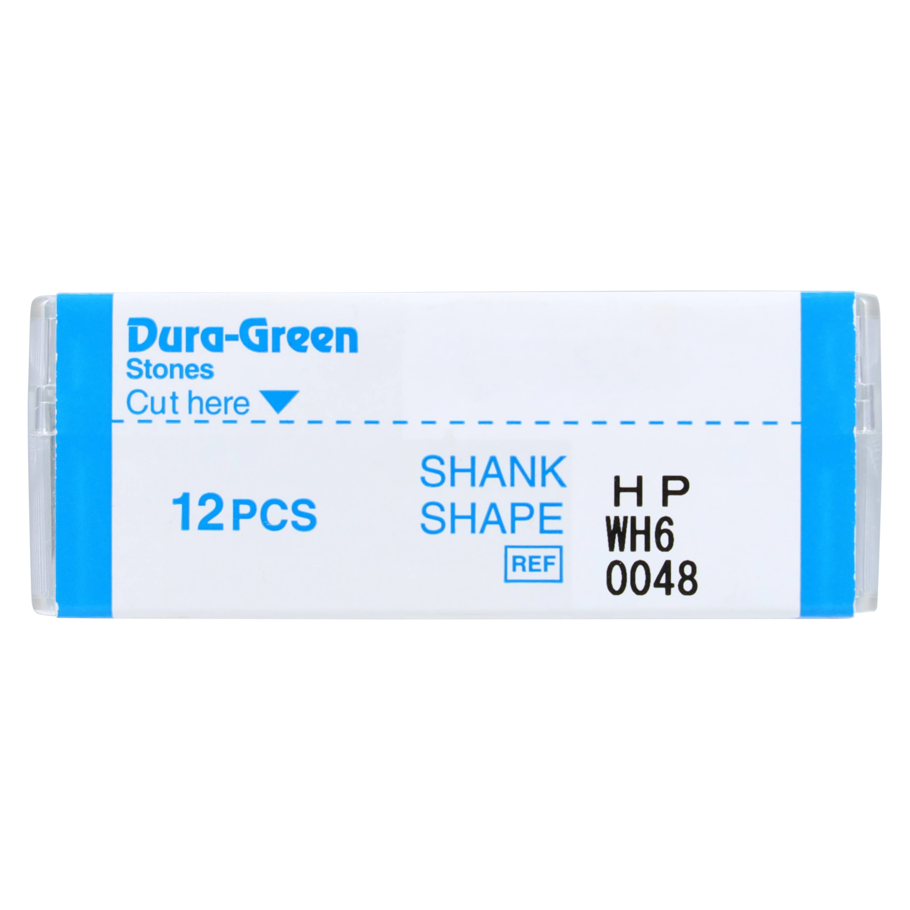 Shofu Dura-Green Stones, HP Straight Handpiece, WH6 Wheel Shape, ISO #130, Green, Silicon Carbide, 12/Pkg, 0048 thumbnail 4