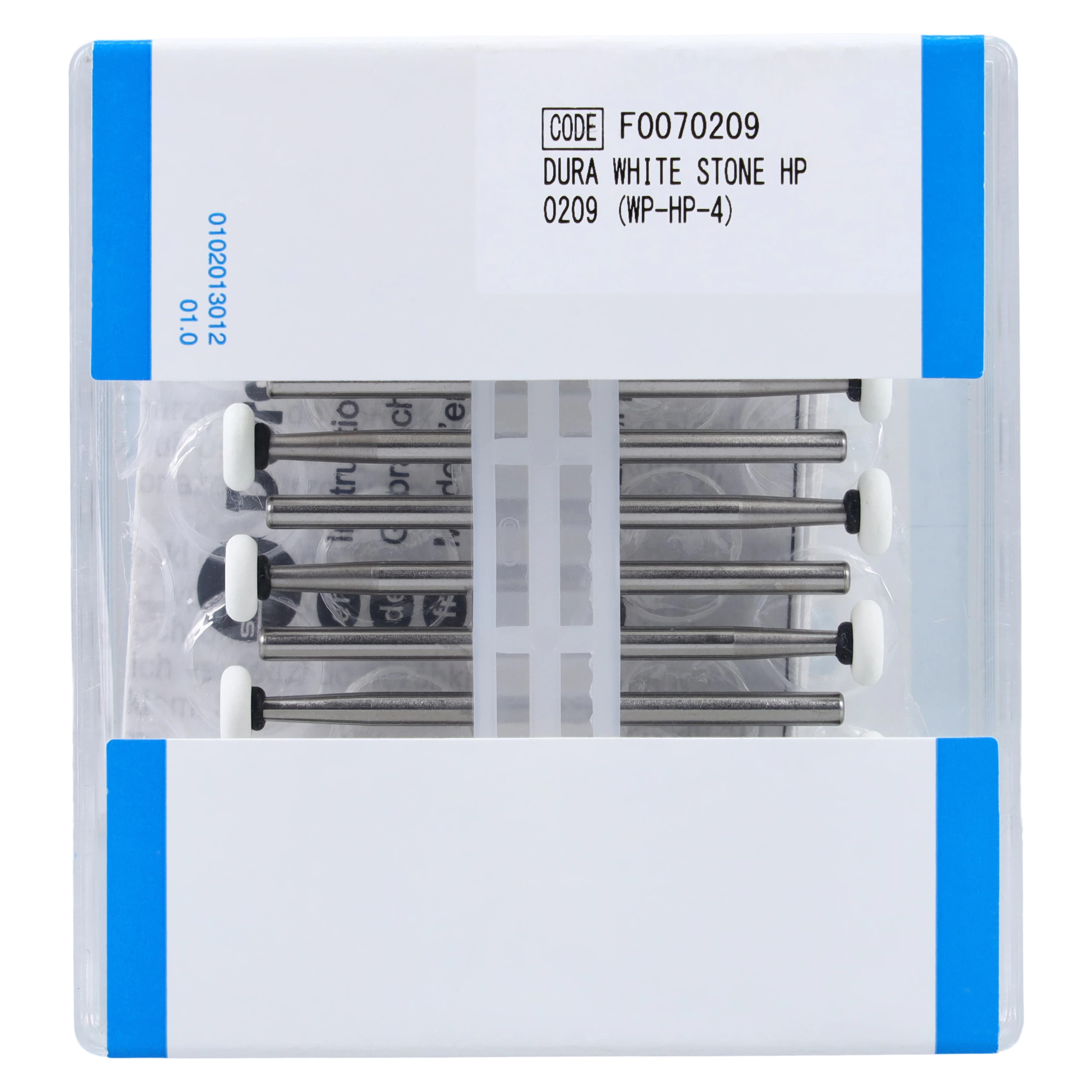 Shofu Dura-White Stones, HP, RE1 (Round Edge Wheel, ISO #062), White, Aluminum Oxide, 12/Pk, 0209 thumbnail 2