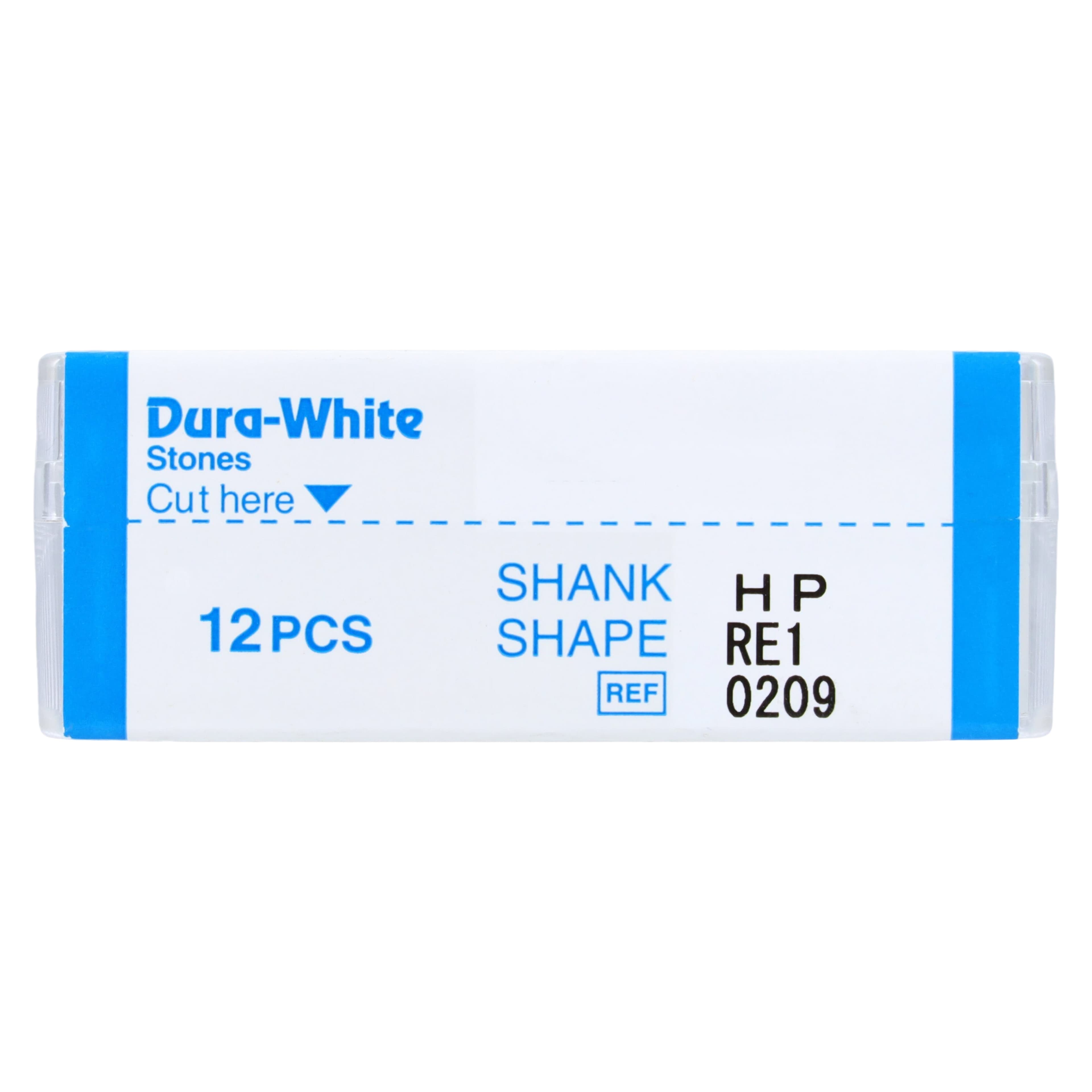 Shofu Dura-White Stones, HP, RE1 (Round Edge Wheel, ISO #062), White, Aluminum Oxide, 12/Pk, 0209 thumbnail 4