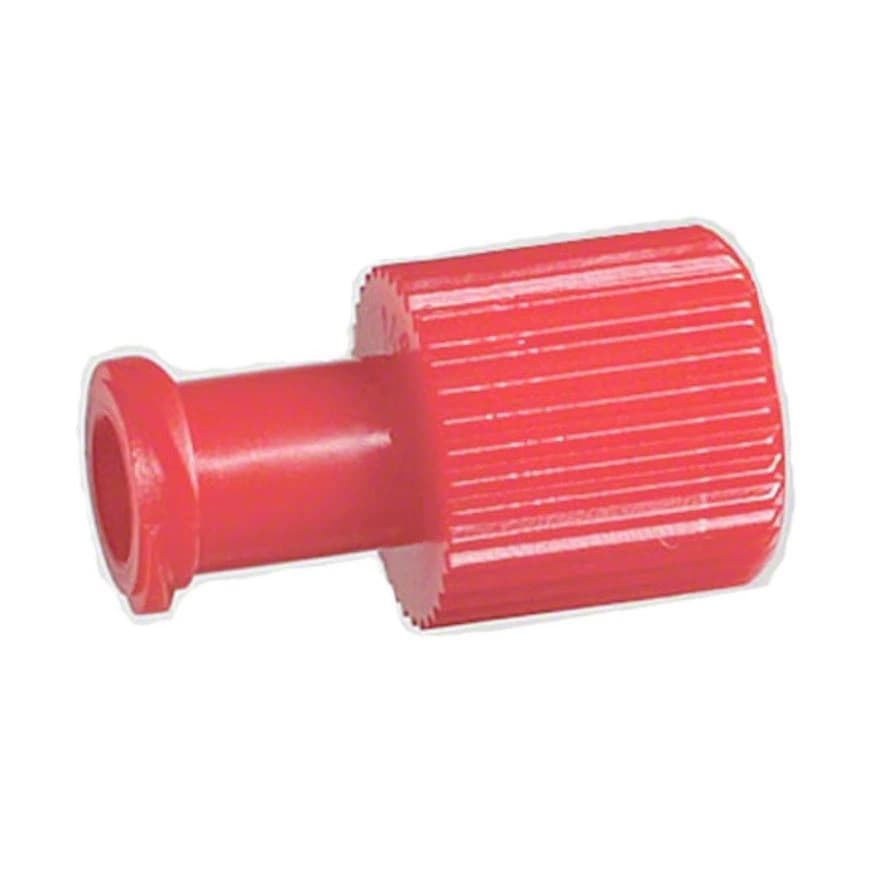 B. Braun Capping Device Dual Function, IV Cap, Male Luer/Female End, Non-DEHP/Non-PVC/Non-BPA, Sterile, Red, 100/Box thumbnail 2