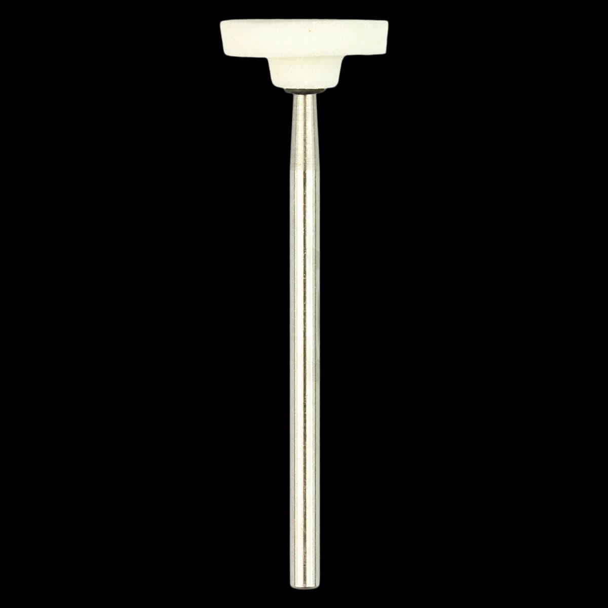 Shofu Lab Series White Aluminum Oxide Mounted Stone, #6 (ISO 130), HP Shank, 72/Box - Lab Stone White #6 HP (72) - Image 1