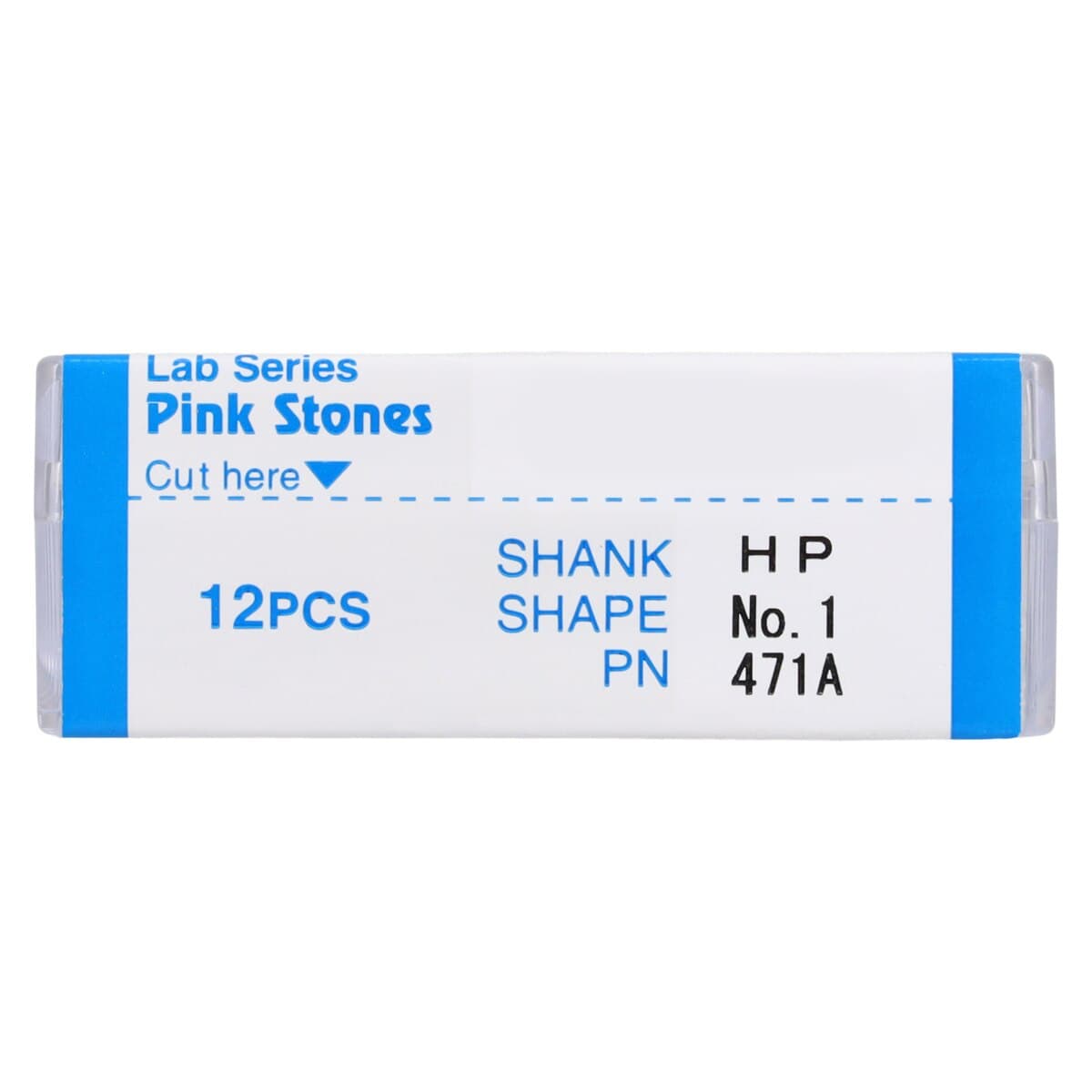 Shofu Lab Series Pink Mounted Stone #1 (HP), Aluminum Oxide, Size 1, 12/Box, #471A thumbnail 7