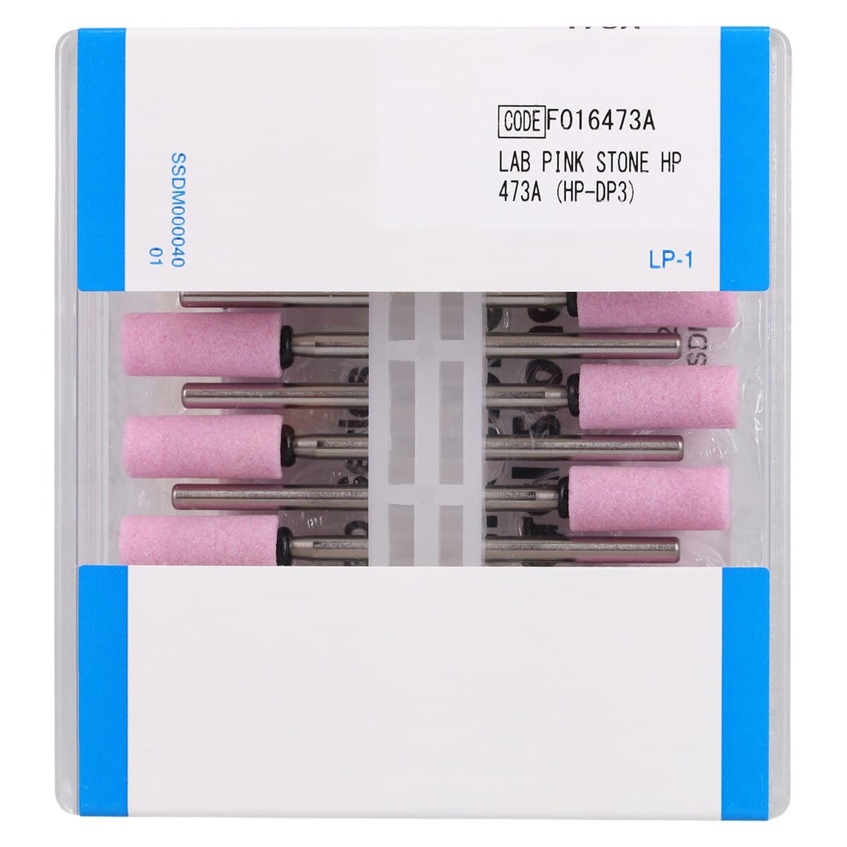 Shofu Lab Series Pink Aluminum Oxide Mounted Stone, #3 (ISO 056), HP Shank, 12/Box thumbnail 2